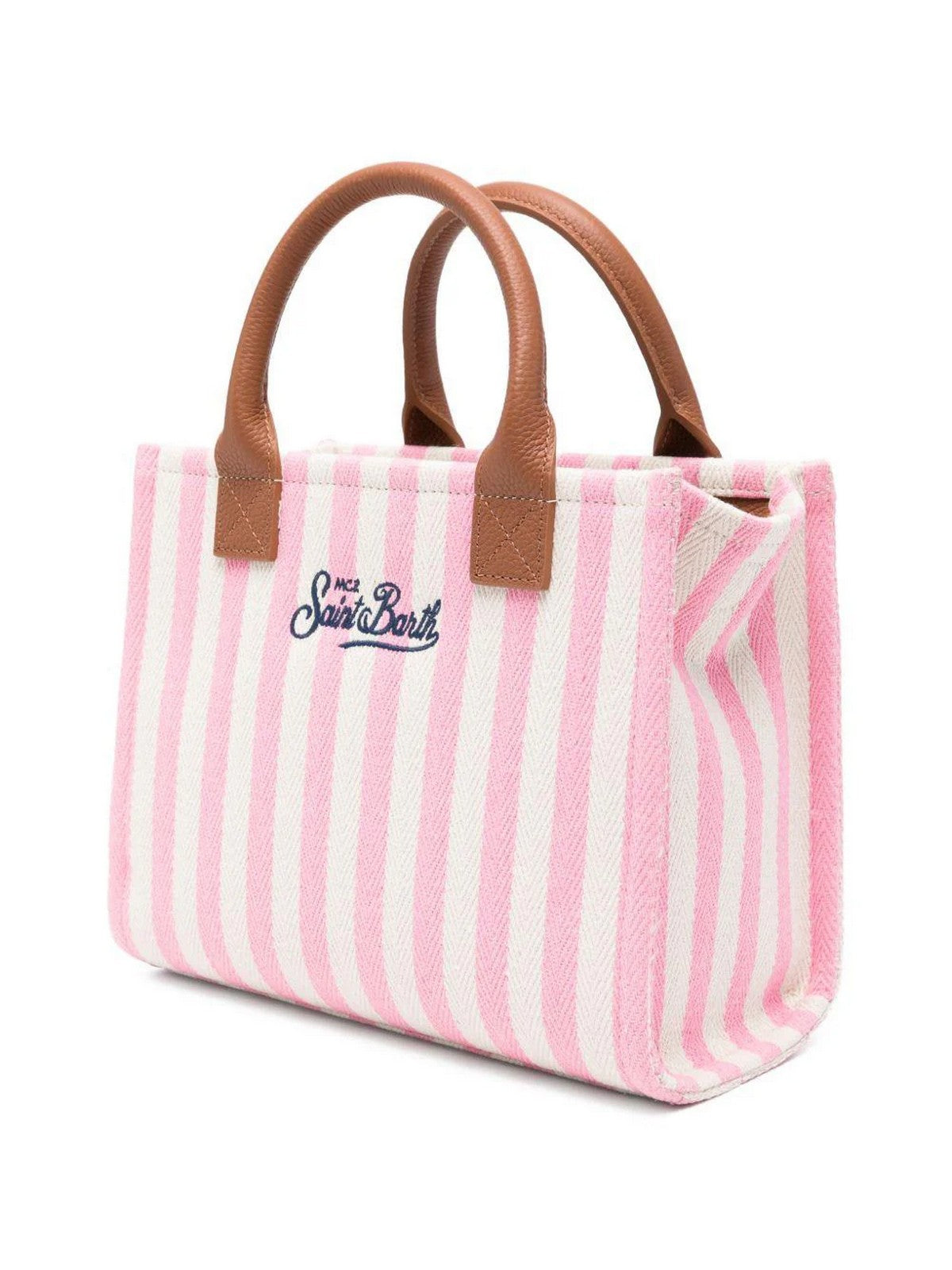 MC2 SAINT BARTH Borsa Donna  VANITY BAG MIDI 01784L HB STRIPES LEATHER 2119 EMB