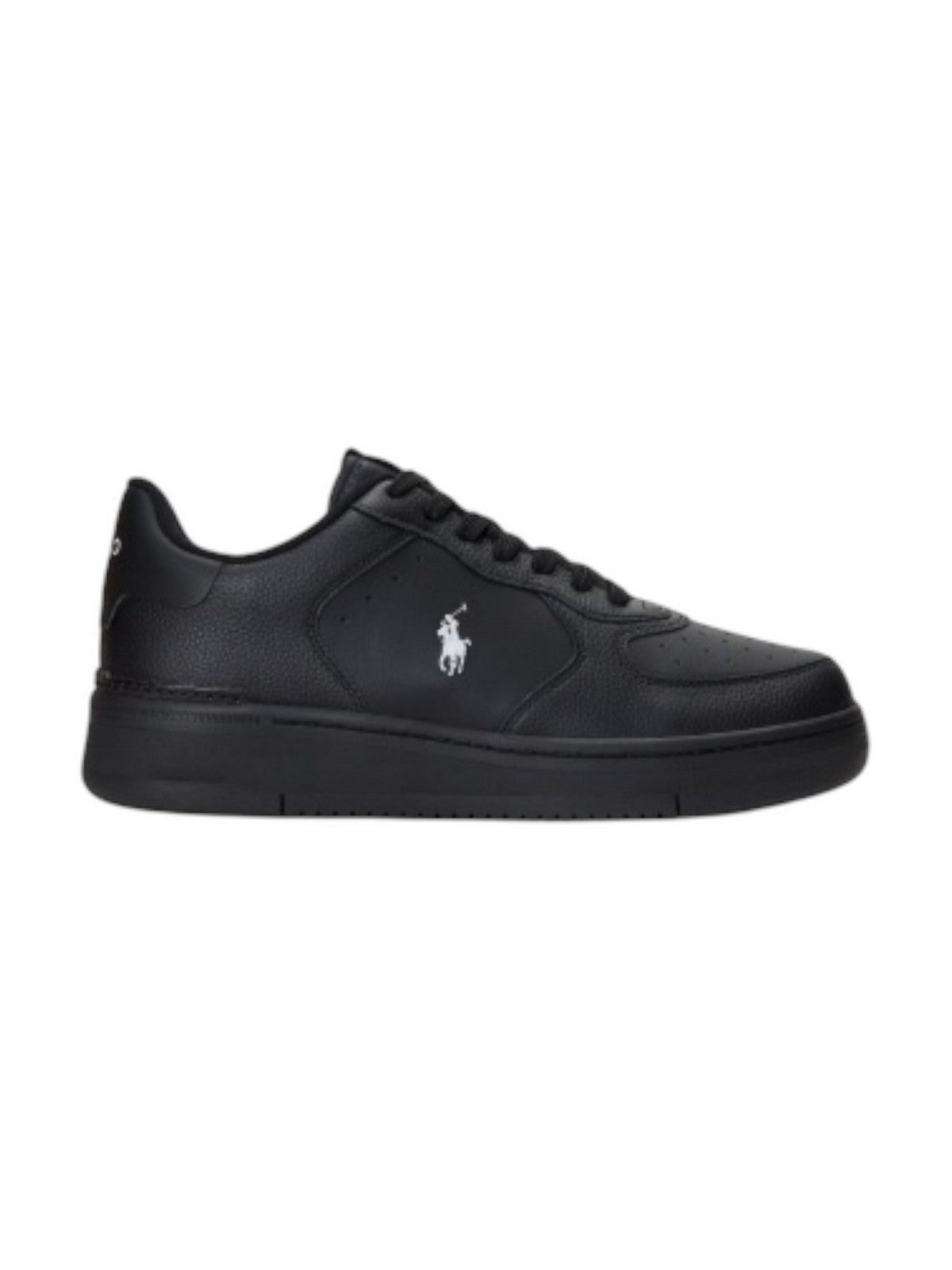 POLO RALPH LAUREN Sneaker Uomo MASTERS CRT-SNEAKERS-LOW TOP LACE 809891791 002 Nero gioboutiqueweb