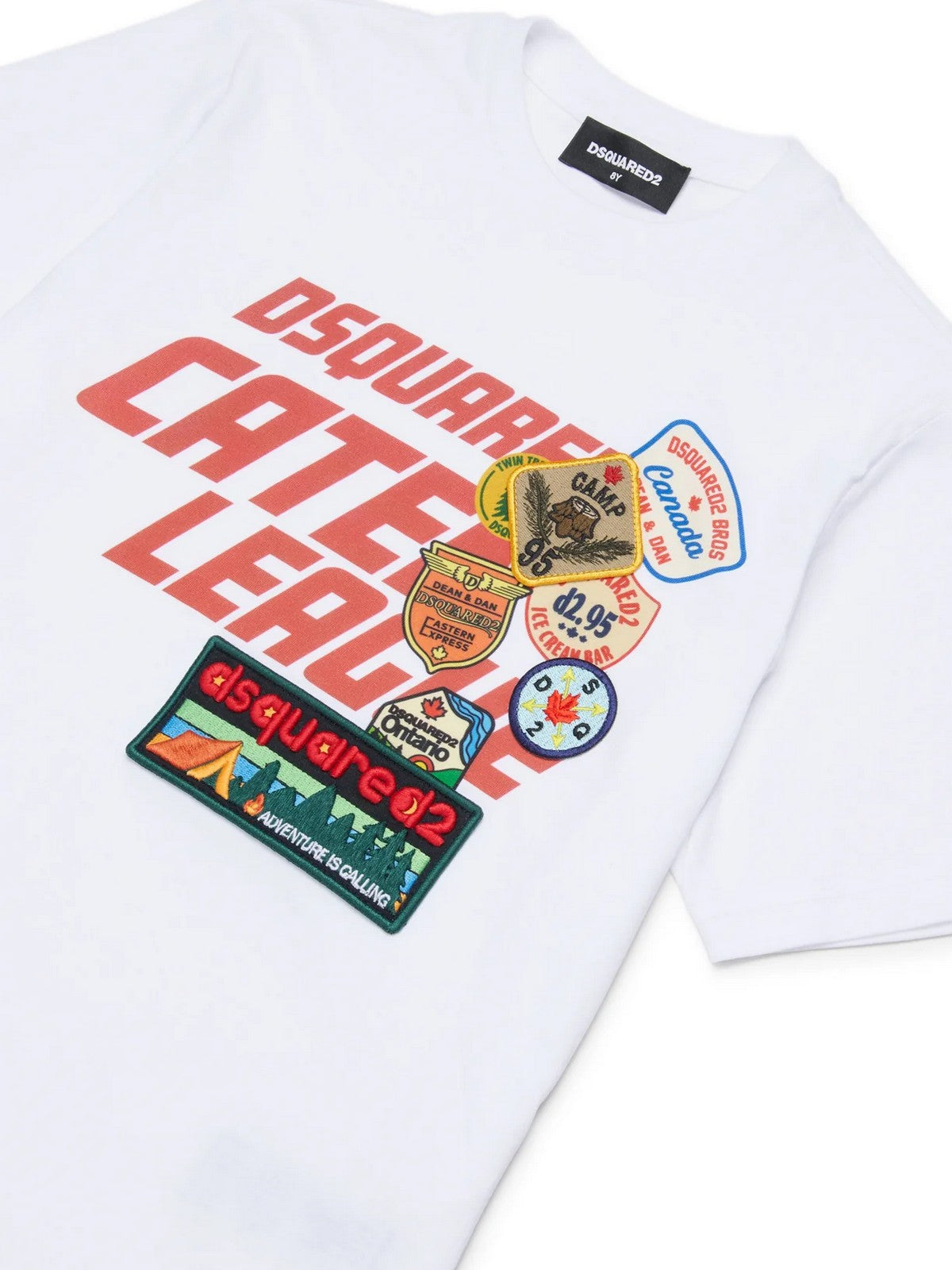 DSQUARED2 KIDS T-shirt unisexe enfant DQ3165 D0ACD DQ100 BLANC