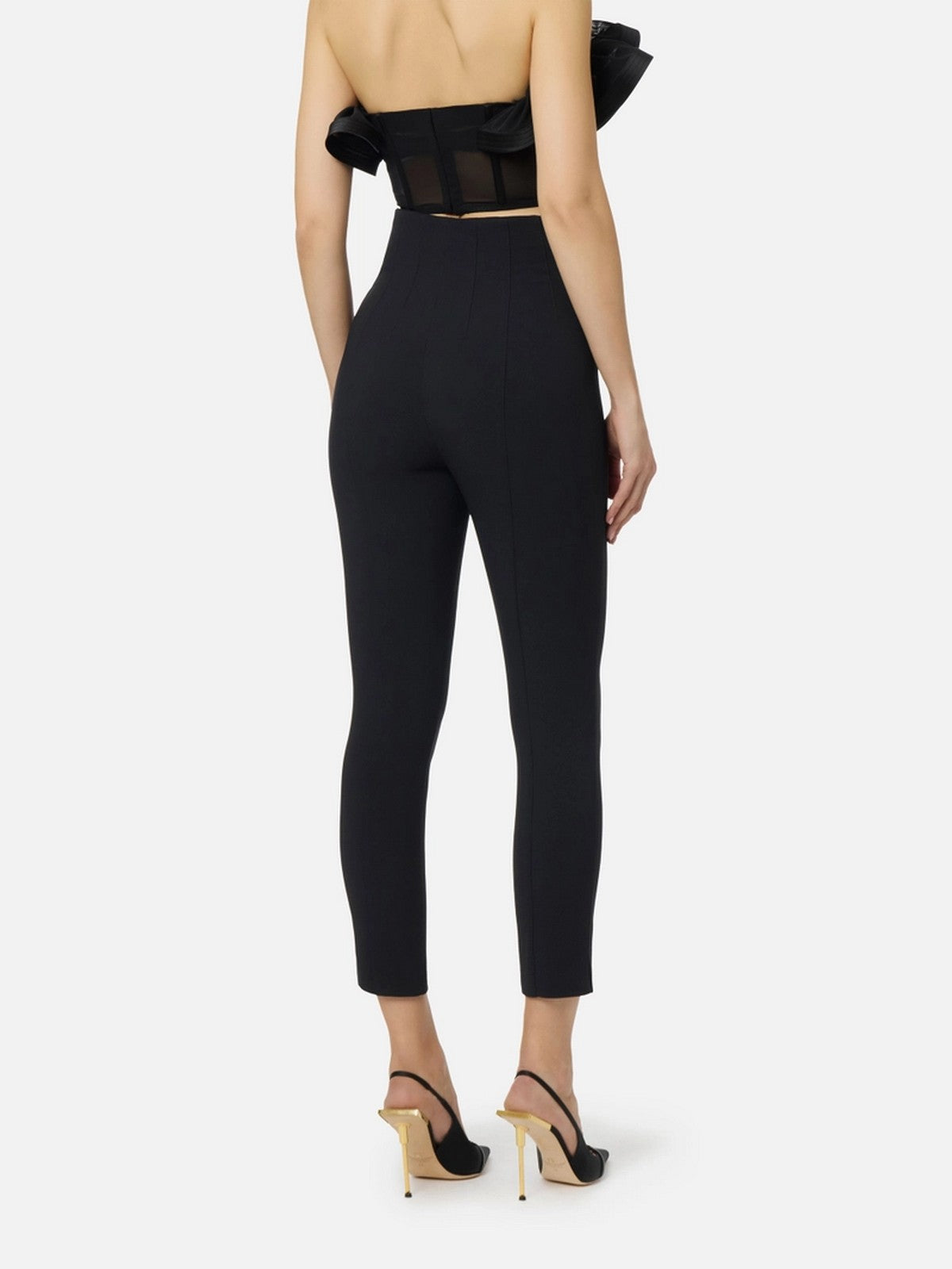 ELISABETTA FRANCHI Pantalone Donna  PA16361E2 110 Nero gioboutiqueweb