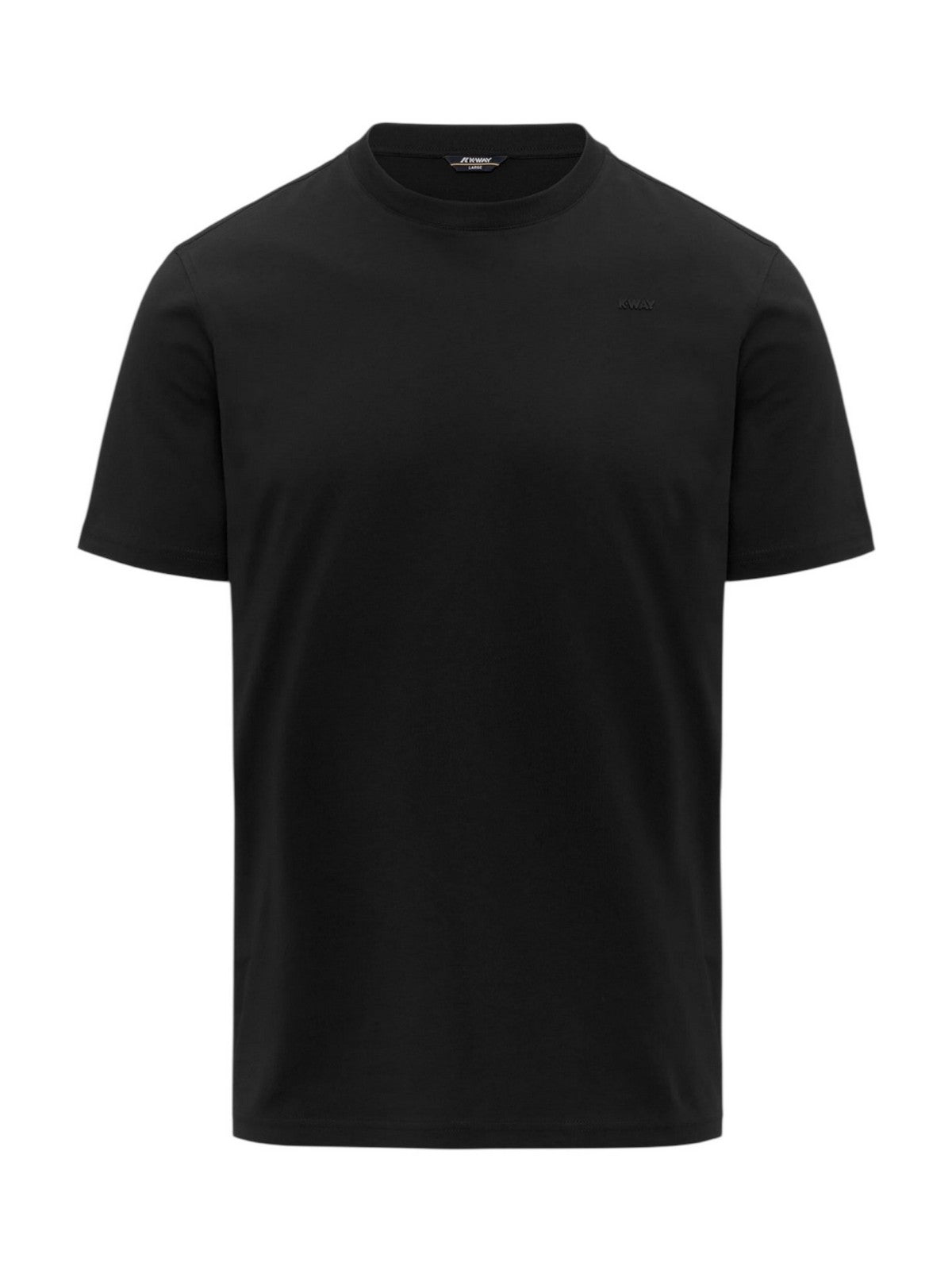 K-WAY T-shirt Uomo ODOM JERSEY MICRO LETTERING K81489W USY BLACK PURE - BLACK P