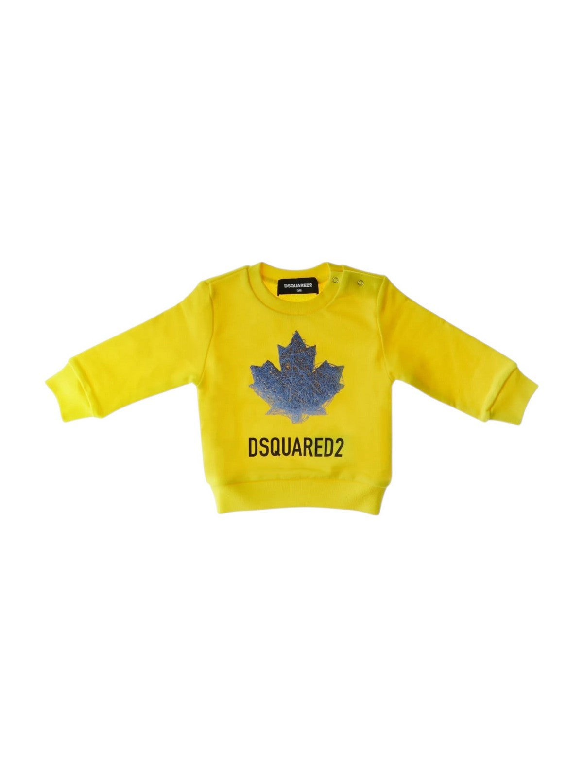 DSQUARED2 KIDS Felpa Unisex bambino  DQ3279 D0AGW DQ220 VIBRANT YELLOW