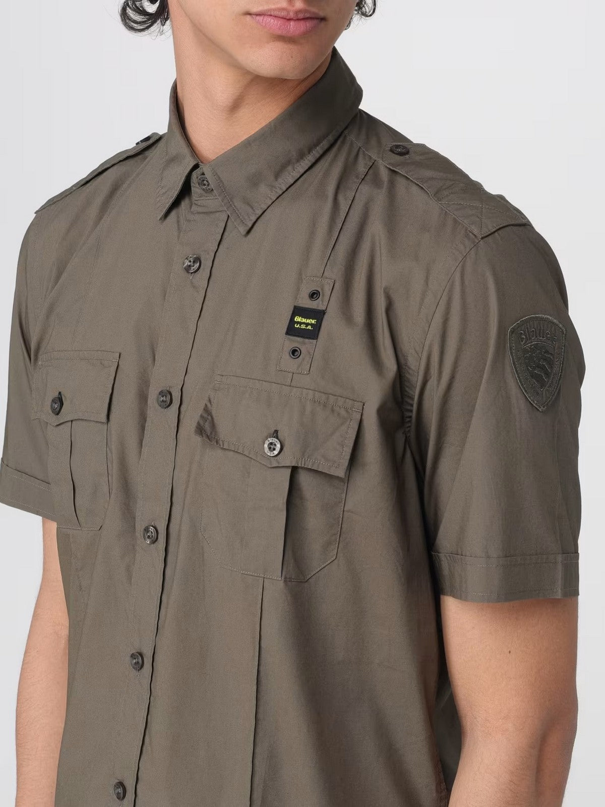 BLAUER Camicia Uomo BENSON 26SBLUS02271 007502 60H GREEN 60H