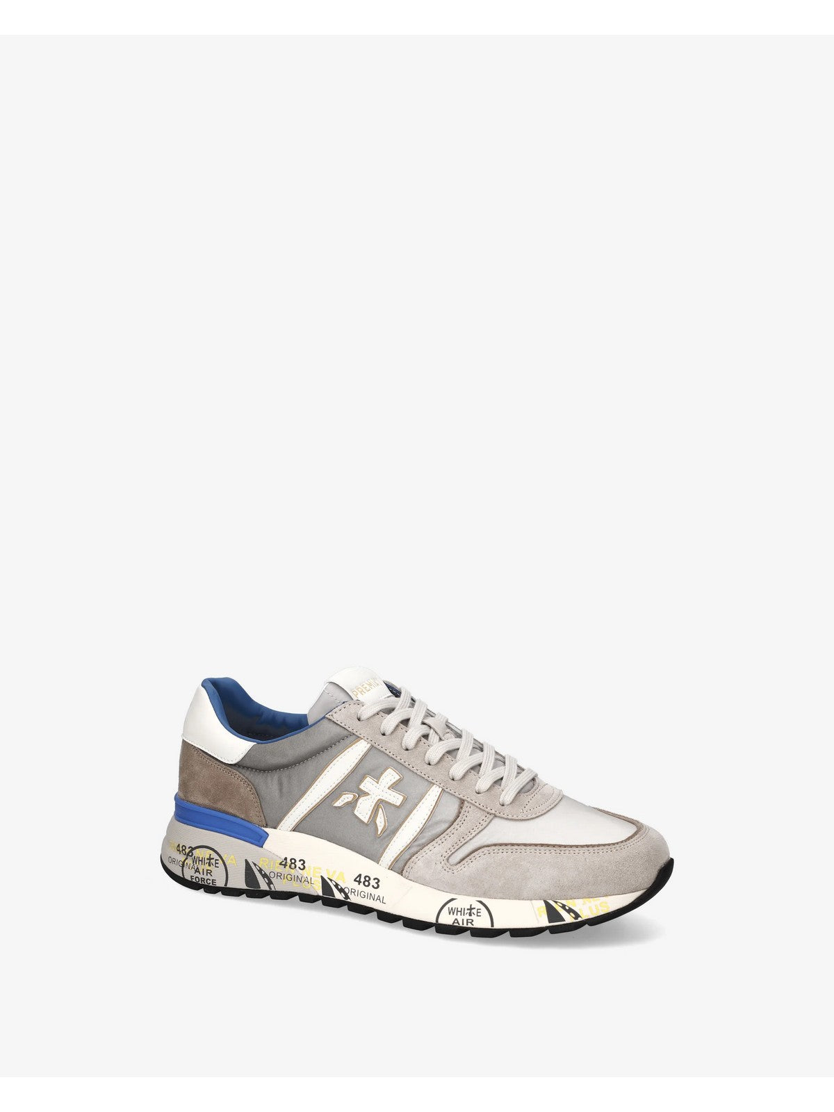 PREMIATA Sneaker Uomo  LANDER VAR 8010 LIGHT GREY gioboutiqueweb