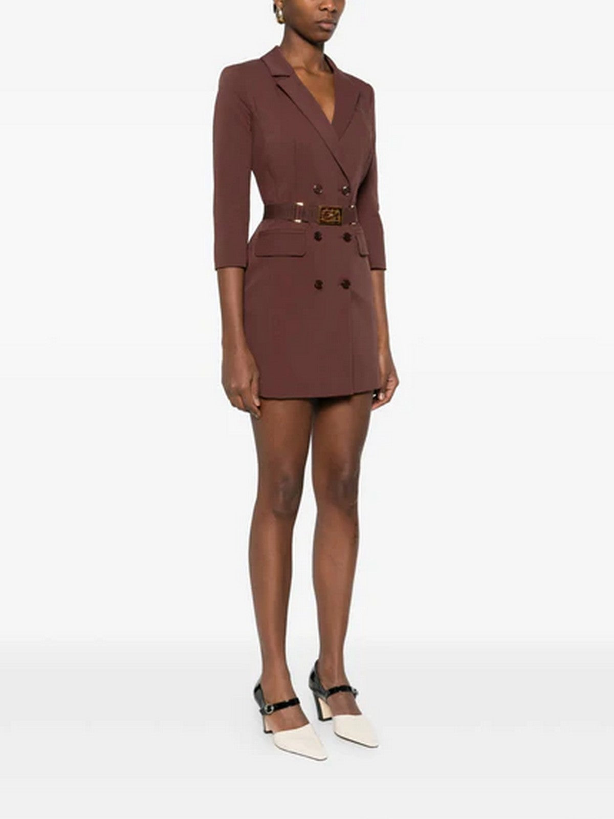 ELISABETTA FRANCHI Abito Donna  AB91961E2 644 CACAO gioboutiqueweb