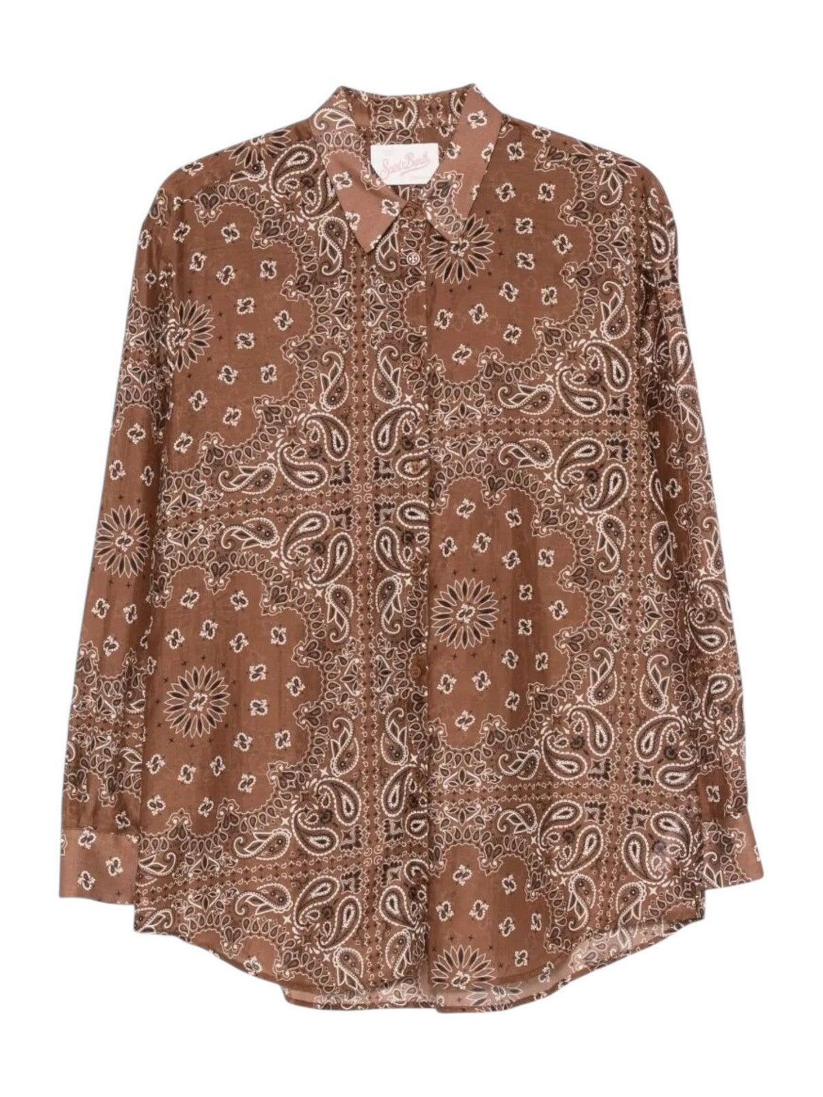 MC2 SAINT BARTH Camicia Donna  BRIGITTE 01354L SILK VOILE BANDANNA ROUND 18 gioboutiqueweb