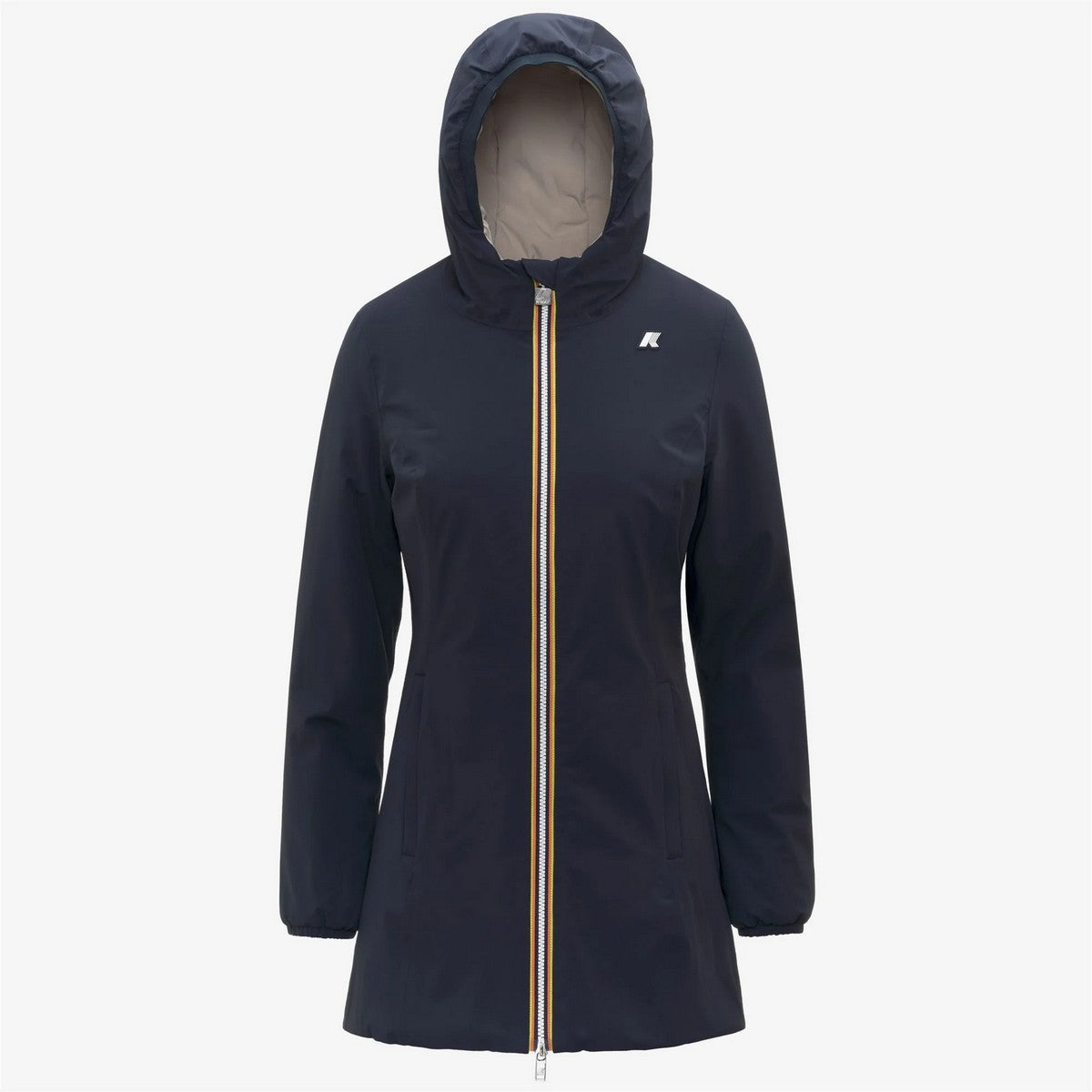 K-WAY Women's Jacket DENISE ST WARM DOUBLE K6128UW BBC Blue Depth - Beige C