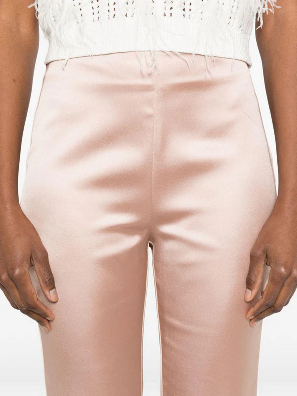 PINKO Pantalone Donna PINOLO PANTALONE SATIN 106434-A361 Q35 ROSA MOGANO gioboutiqueweb
