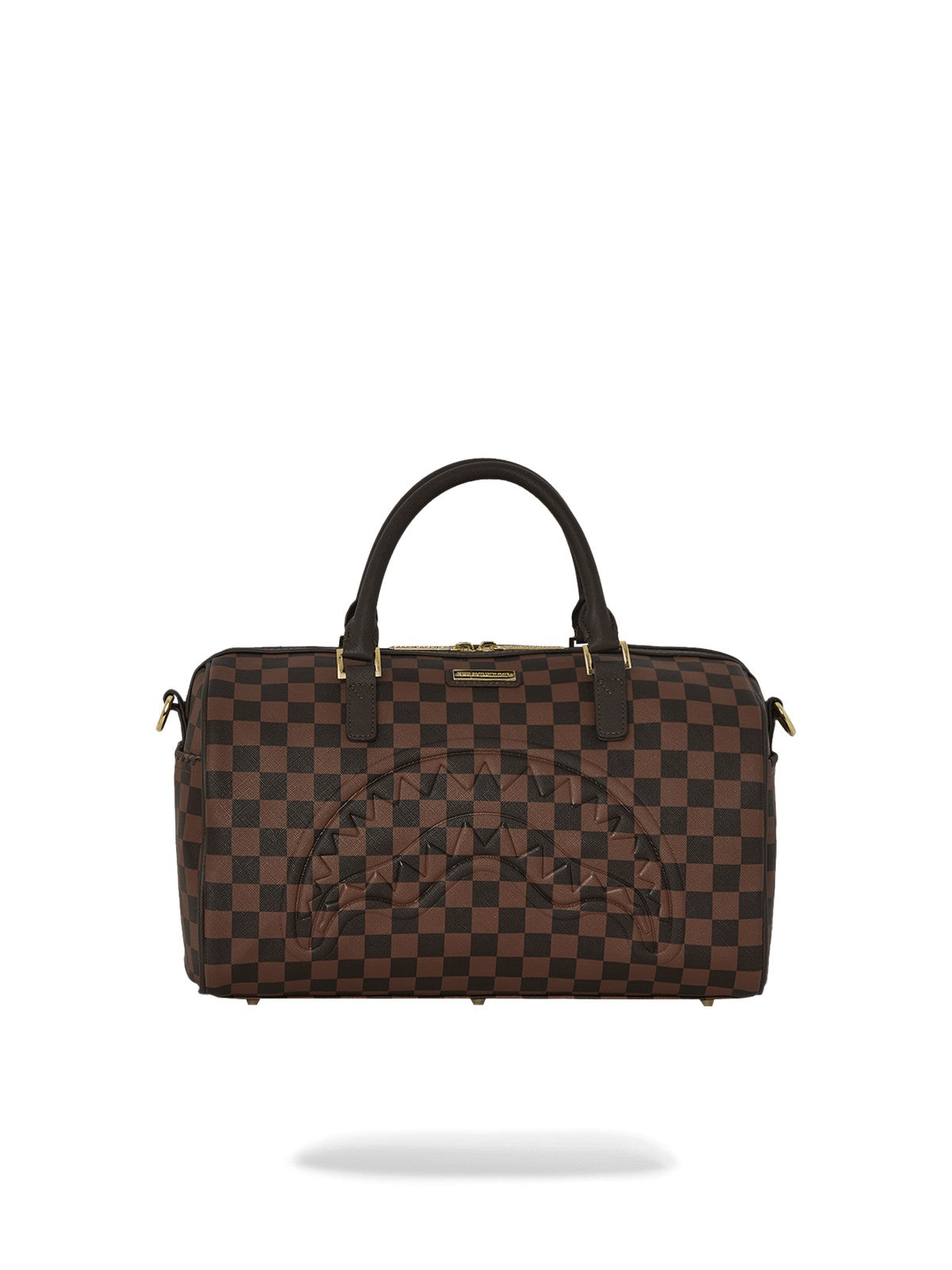 SPRAYGROUND Borsa Donna CORE EMBOSS CHECK MINI DUFFLE 910D6838NSZ Marrone gioboutiqueweb