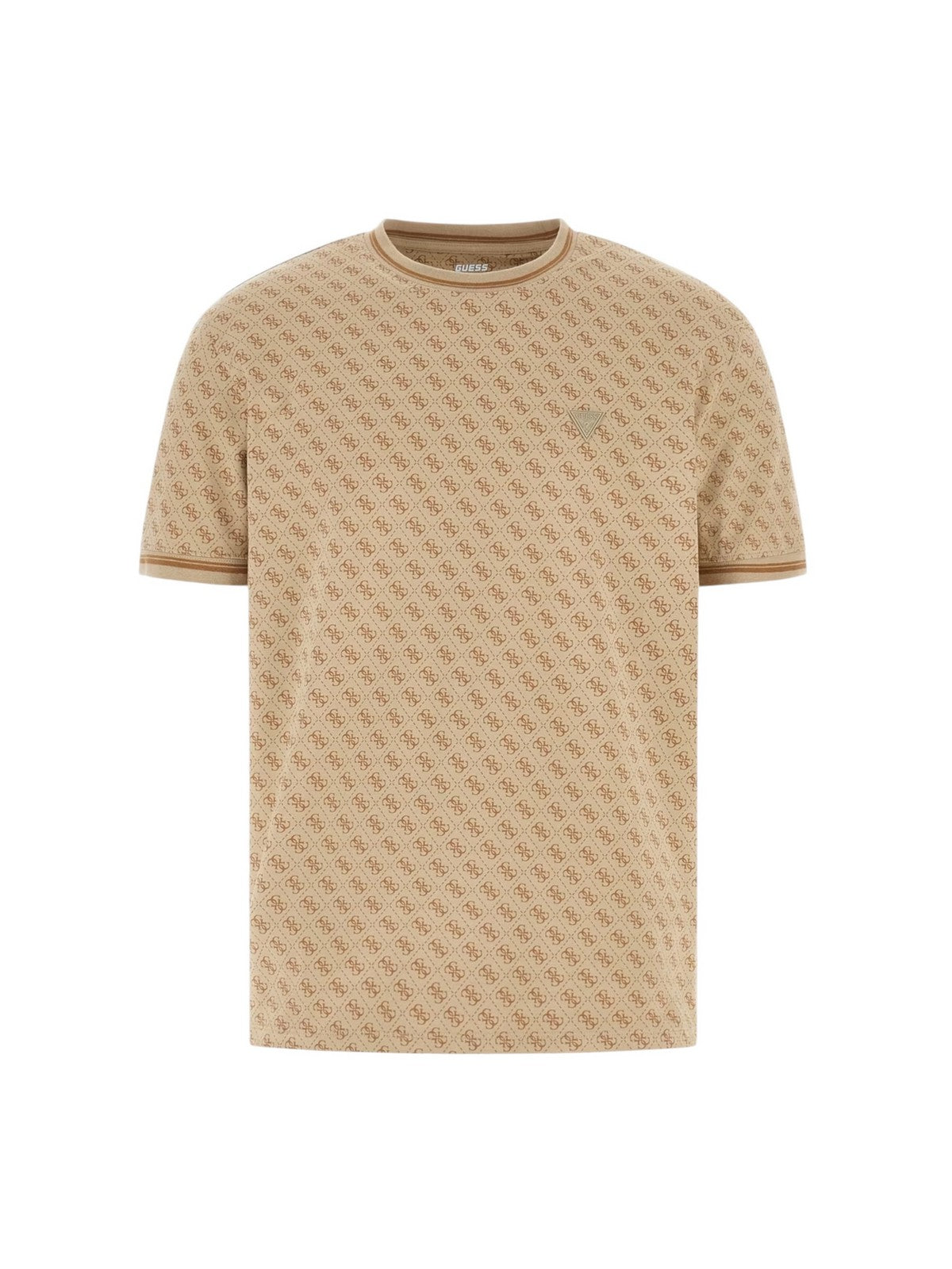 GUESS SPORT T-shirt Uomo MARSHALL T-SHIRT Z2YI05 J1314 P13W 4G AOP BEIGE BLANCO gioboutiqueweb