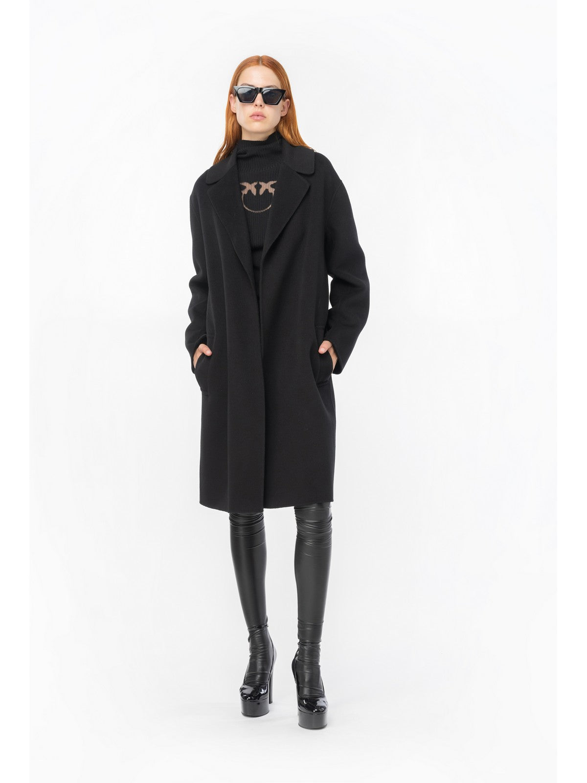 Pinko Maglione Woman Turtle Strike Lanna Logo in 102020-A18m Z99 Black