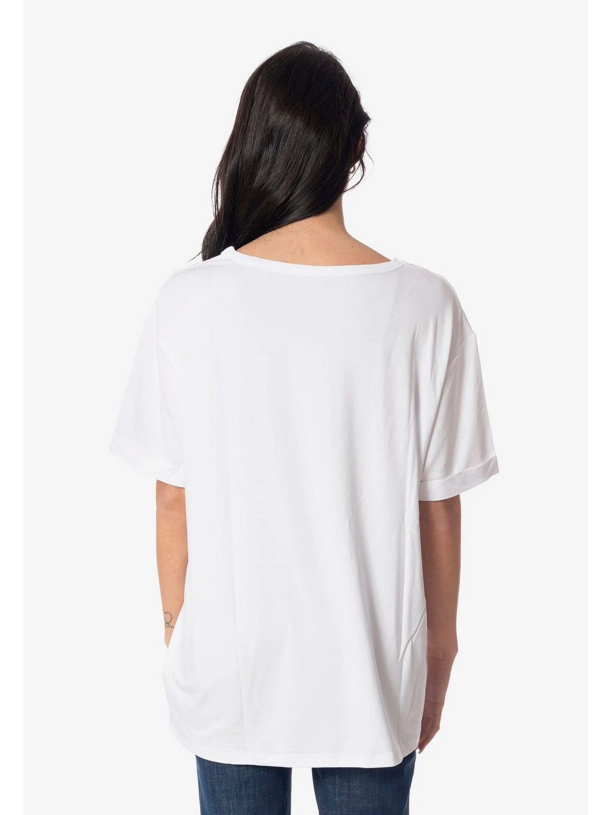 Camiseta de ropa de playa y camiseta de mujer pole E4GI02 K68D2 G011 White