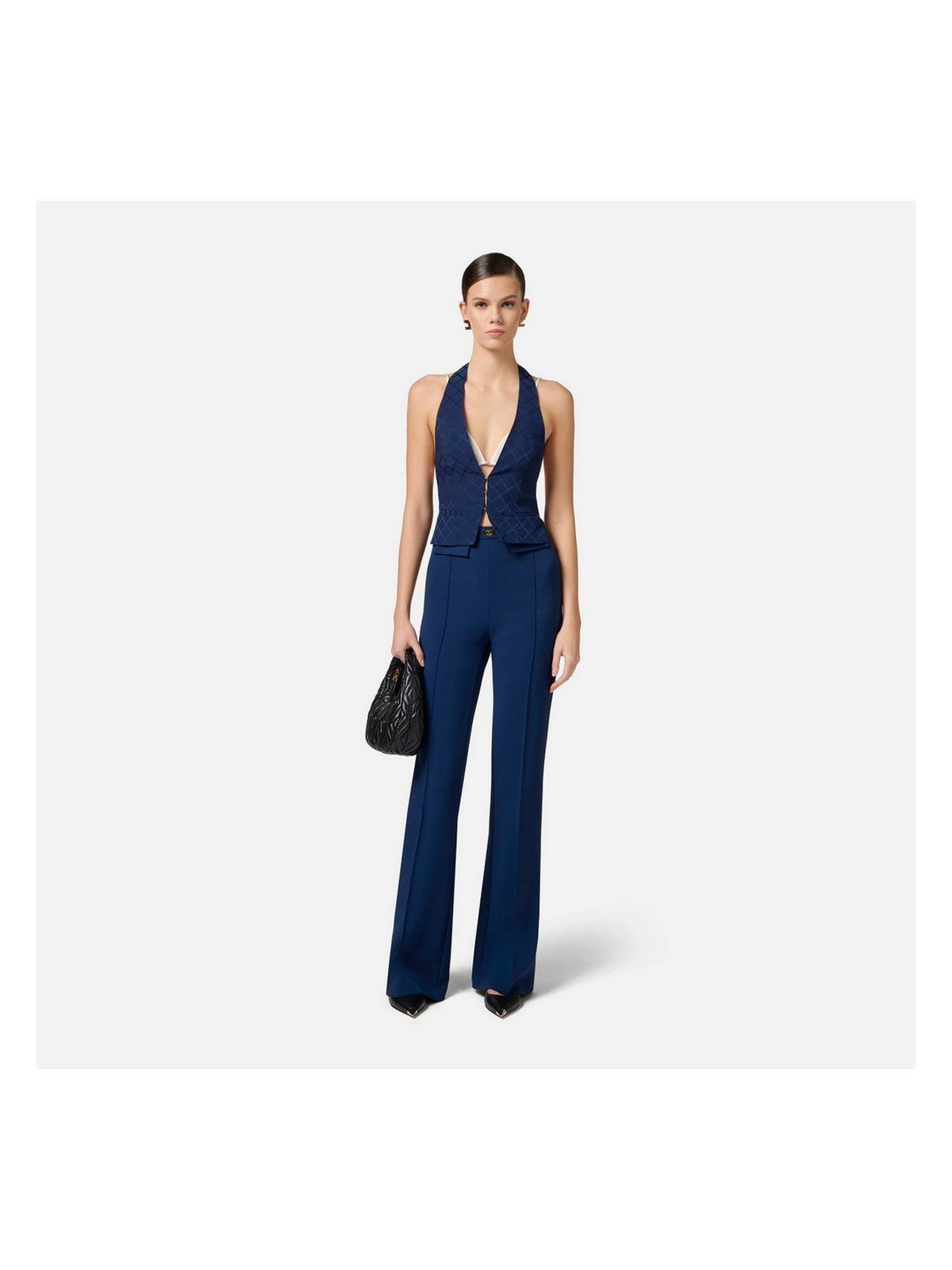 ELISABETTA FRANCHI Pantalone Donna  PA07851E2-DC8 Blu gioboutiqueweb