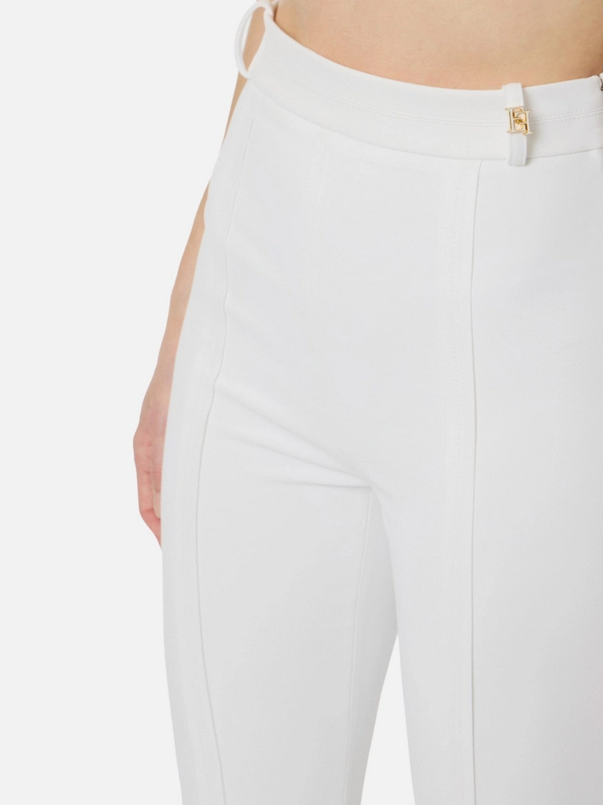 ELISABETTA FRANCHI Pantalone Donna  PA16961E2 360 Avorio gioboutiqueweb