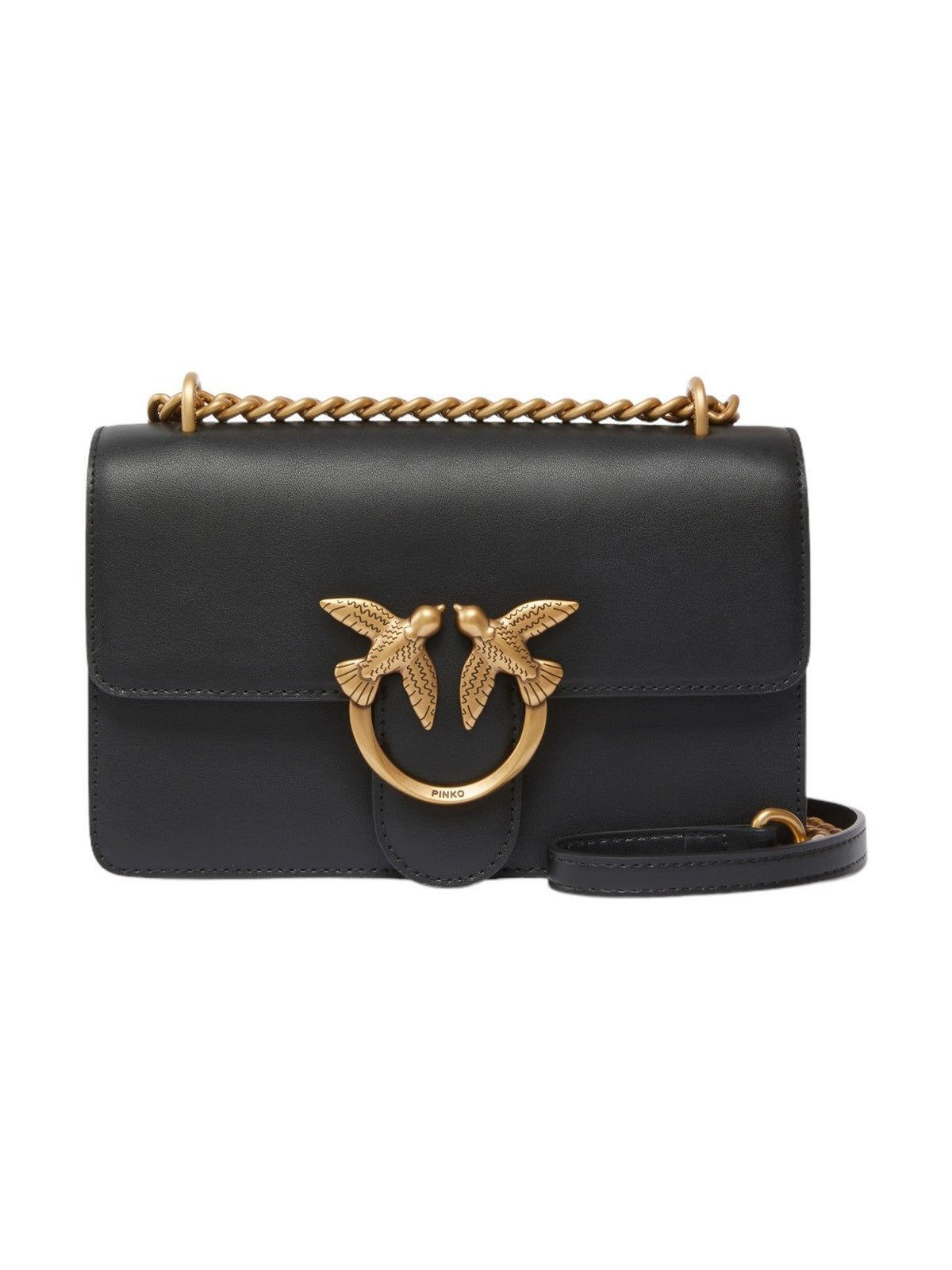 PINKO Borsa Donna Love One Mini Dc Vitello Seta 100074-A0F1 Z99Q Nero gioboutiqueweb