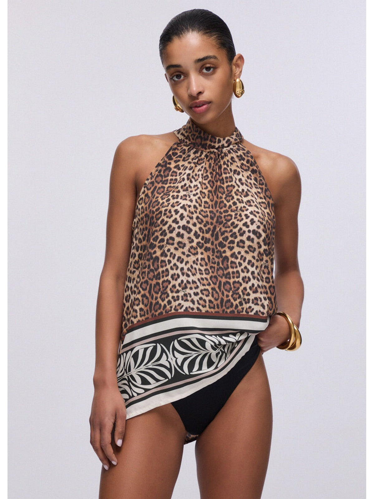 LIU JO BEACHWEAR Top Donna  VA6051TS123 V9789 ANIMALIER