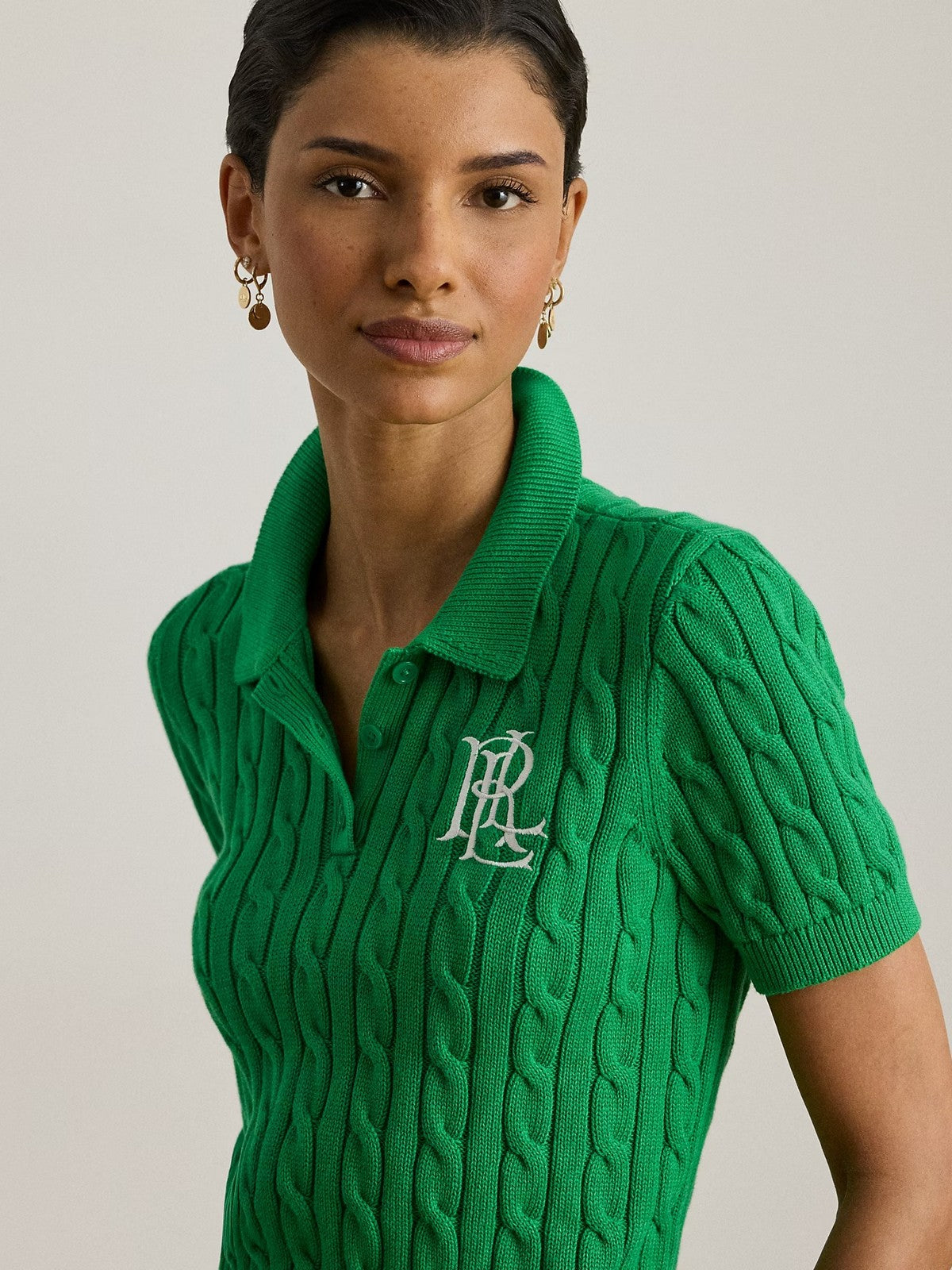 LAUREN RALPH LAUREN Polo Donna NATRISSA-SHORT SLEEVE-PULLOVER 200932224 015 STEM gioboutiqueweb