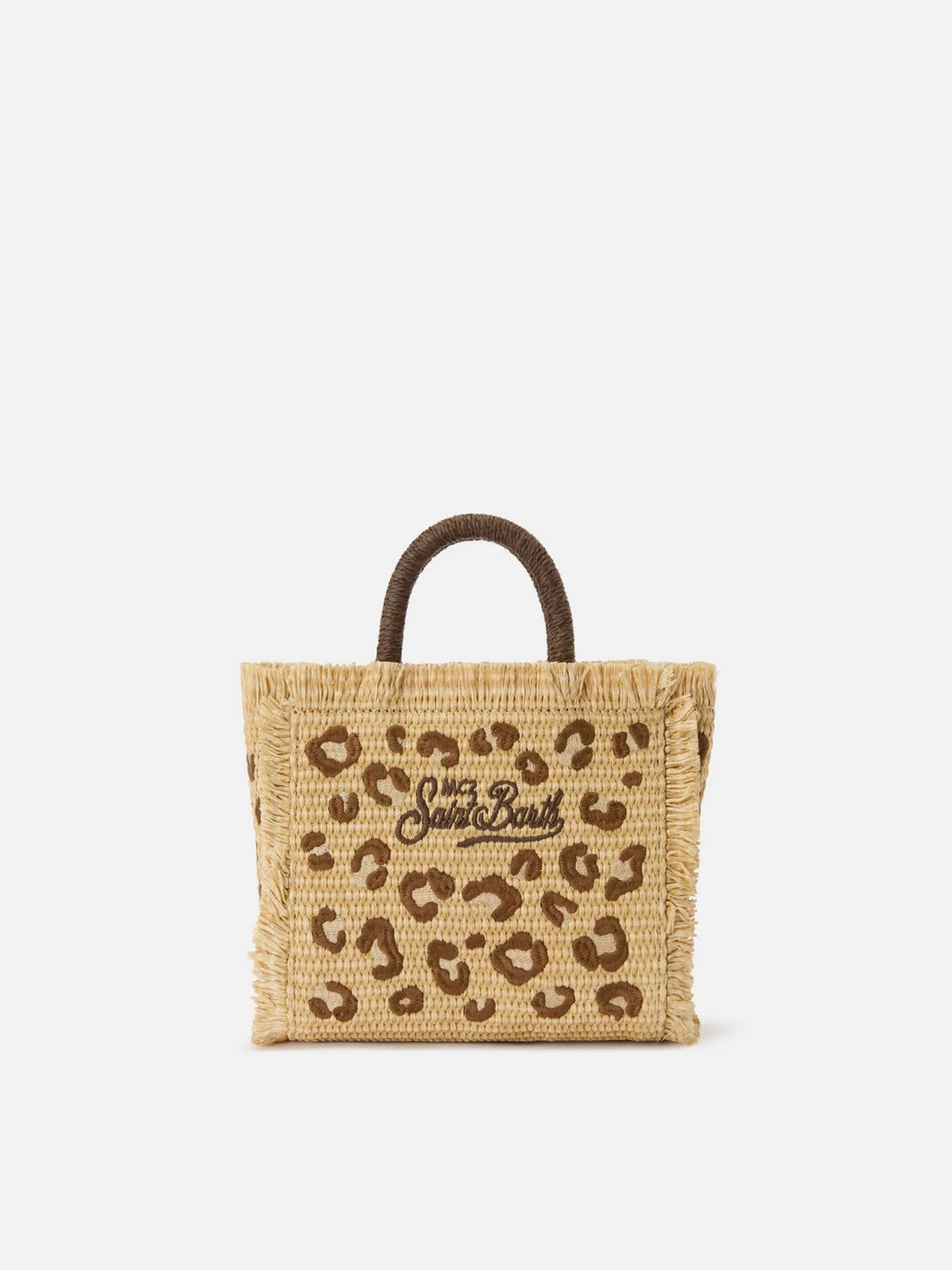 MC2 SAINT BARTH Borsa Donna  VANITY MINI STRAW N 00349L LEOPARD 18 EMB