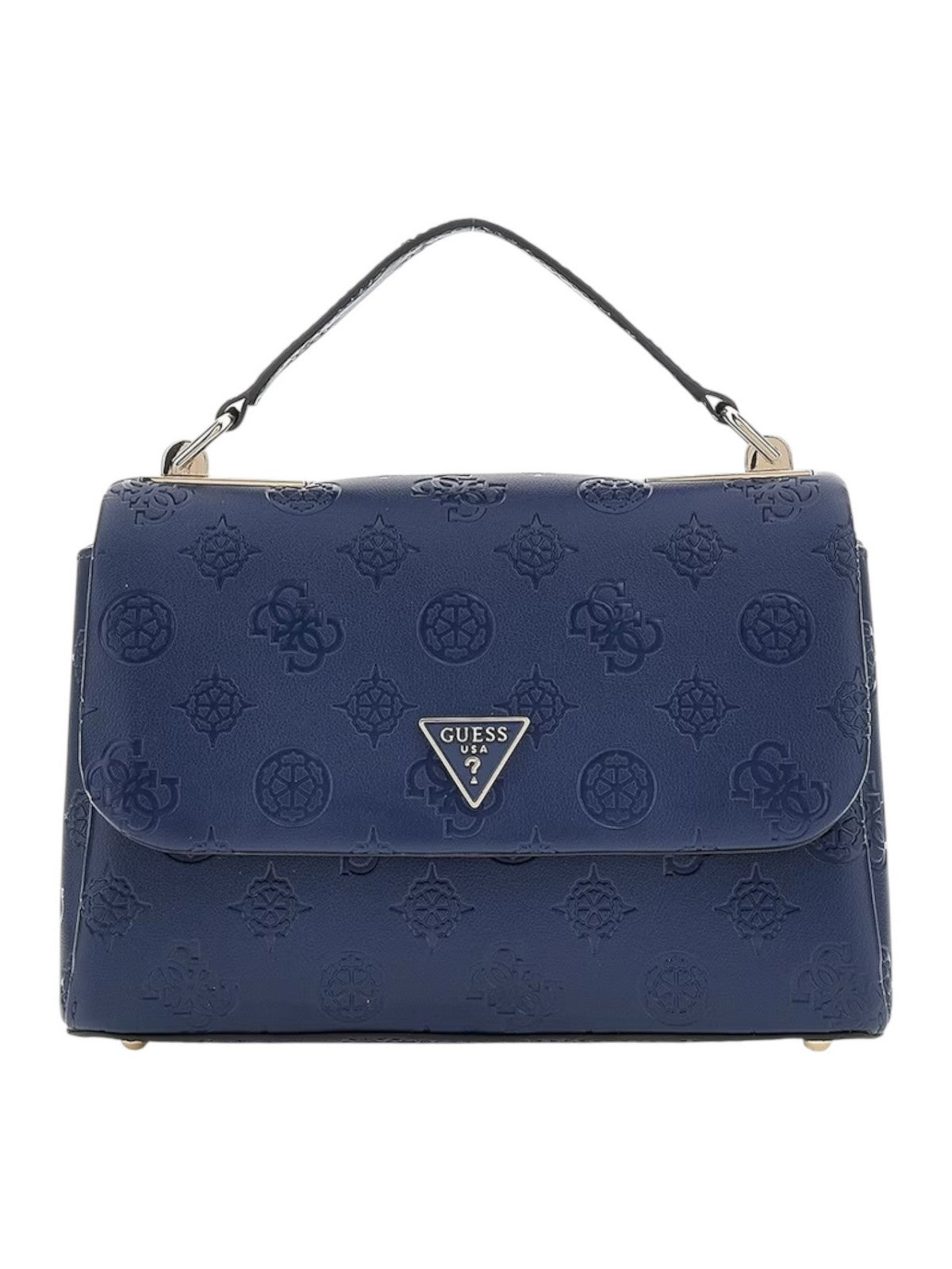 GUESS Borsa Donna TISHA TOP HANDLE FLAP HWPD77 64200 MDL MIDNIGHT LOGO gioboutiqueweb