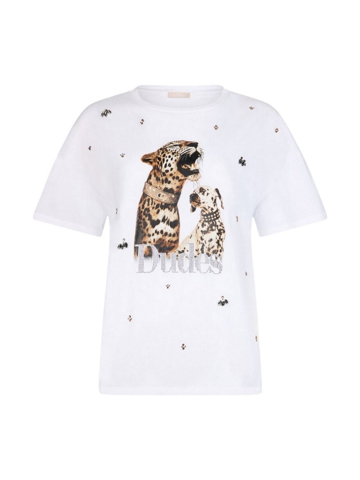 LIU JO WHITE T-shirt Donna  WA6331JS904 P9272 Bianco dudes LiuJo gioboutiqueweb