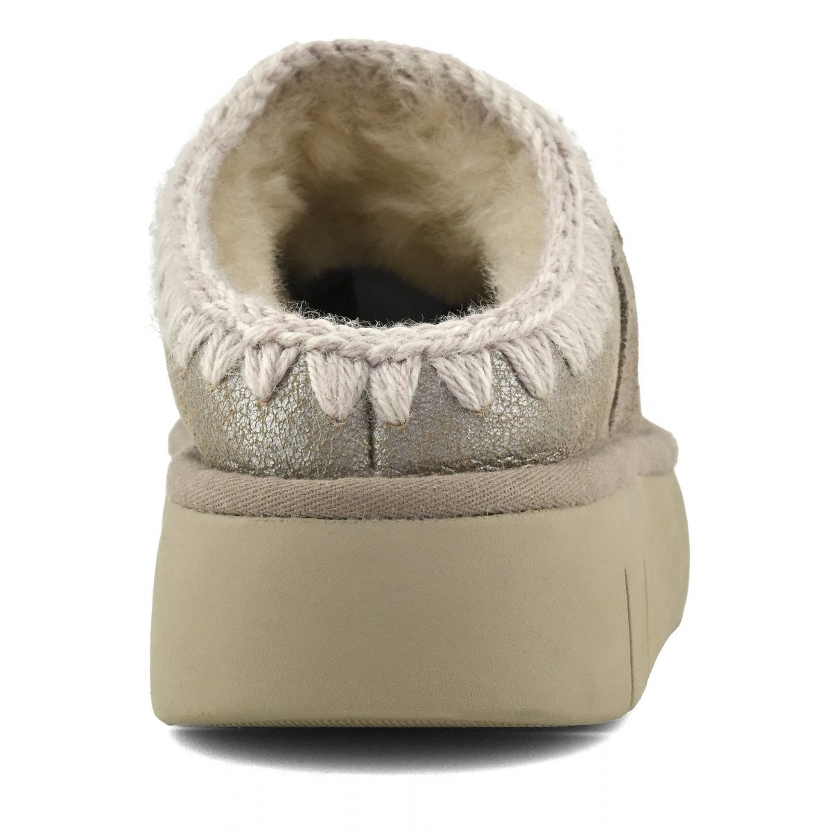 MOU Ciabatta Donna Bounce clog special leather - MU.FW531001B STME Stone Metalic gioboutiqueweb