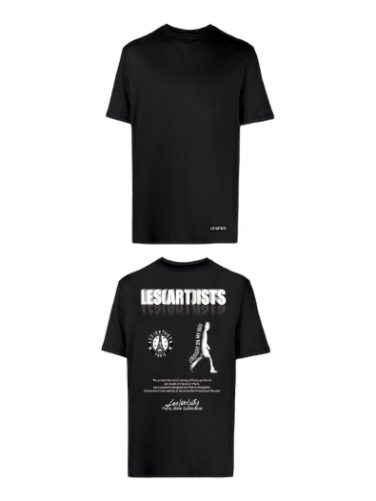 T-shirt Les Artists i męski słup 24sslats561 Czarny