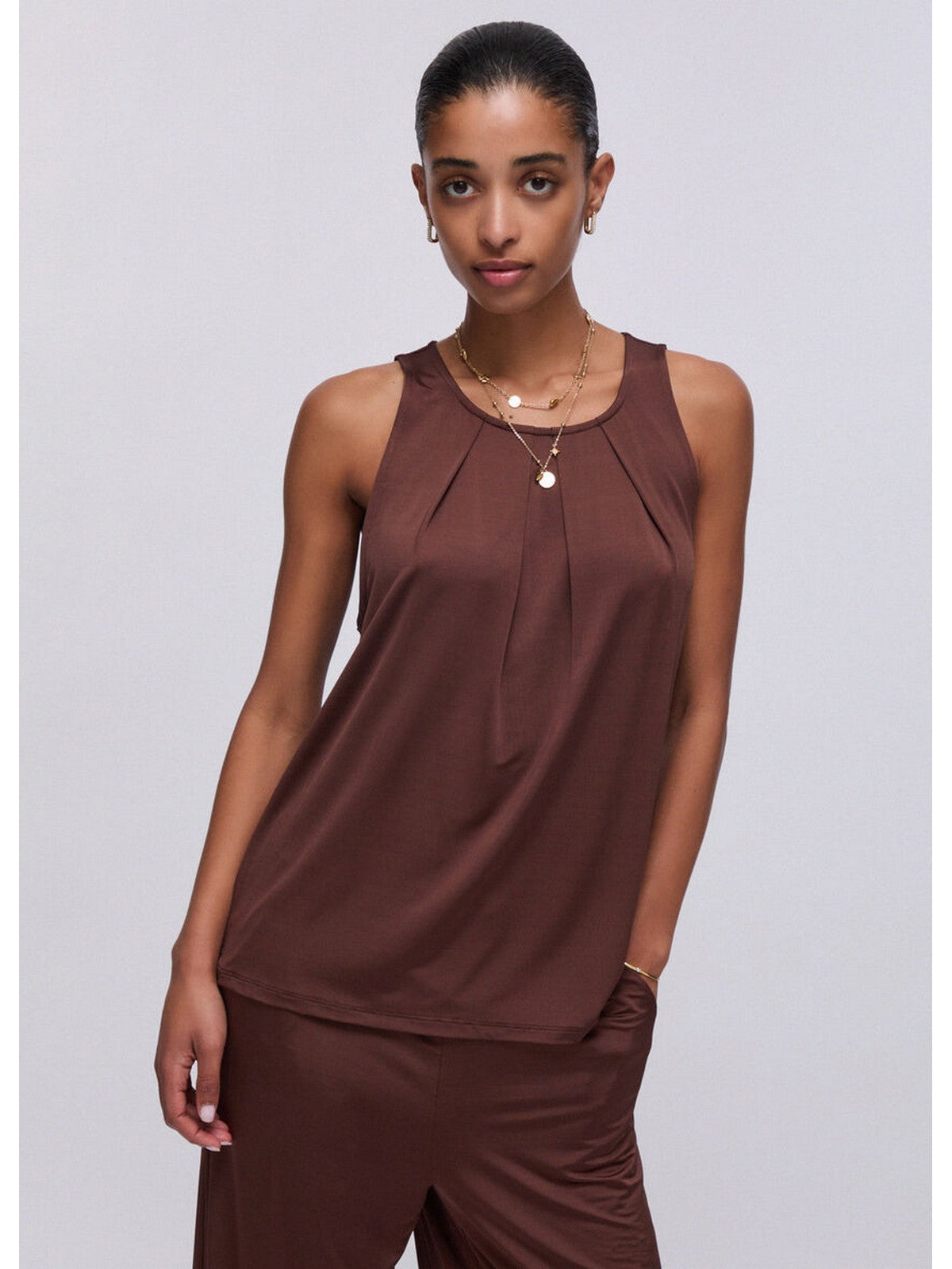 LIU JO BEACHWEAR Top Donna  VA6158J3888 91118 TERRA