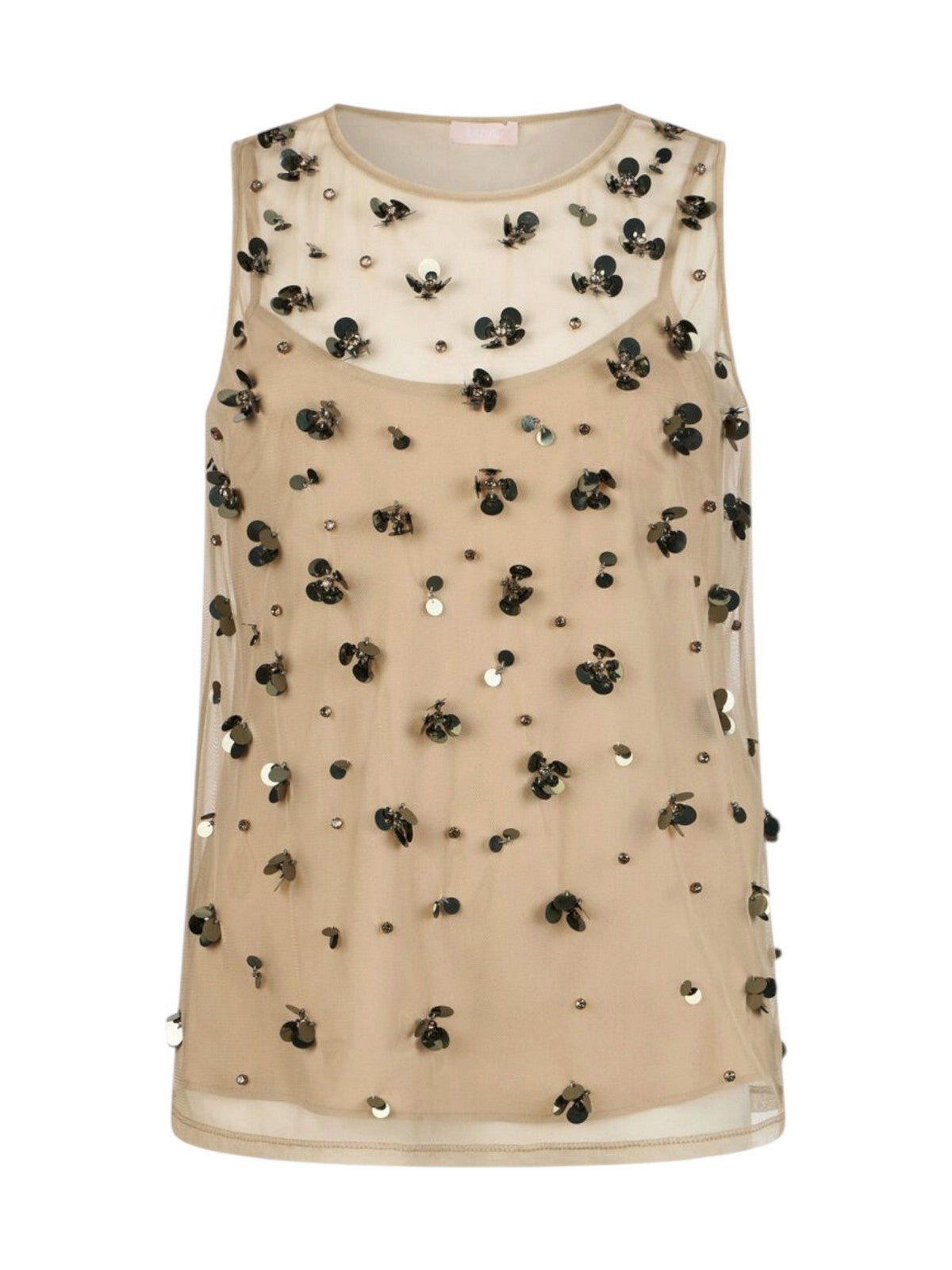 LIU JO WHITE Top Donna  WA6310J3860 P9240 Dk.olive embroiderie gioboutiqueweb