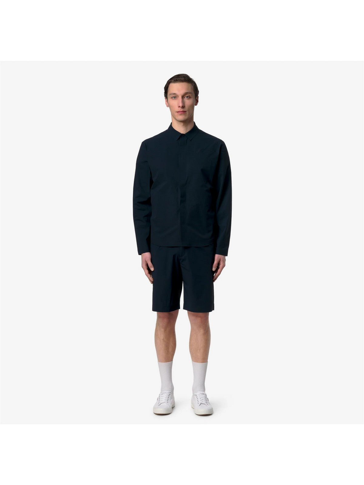 K-WAY Camicia Uomo SHARRIE TECH OVERSHIRT K3134JW K89 BLUE DEPTH gioboutiqueweb
