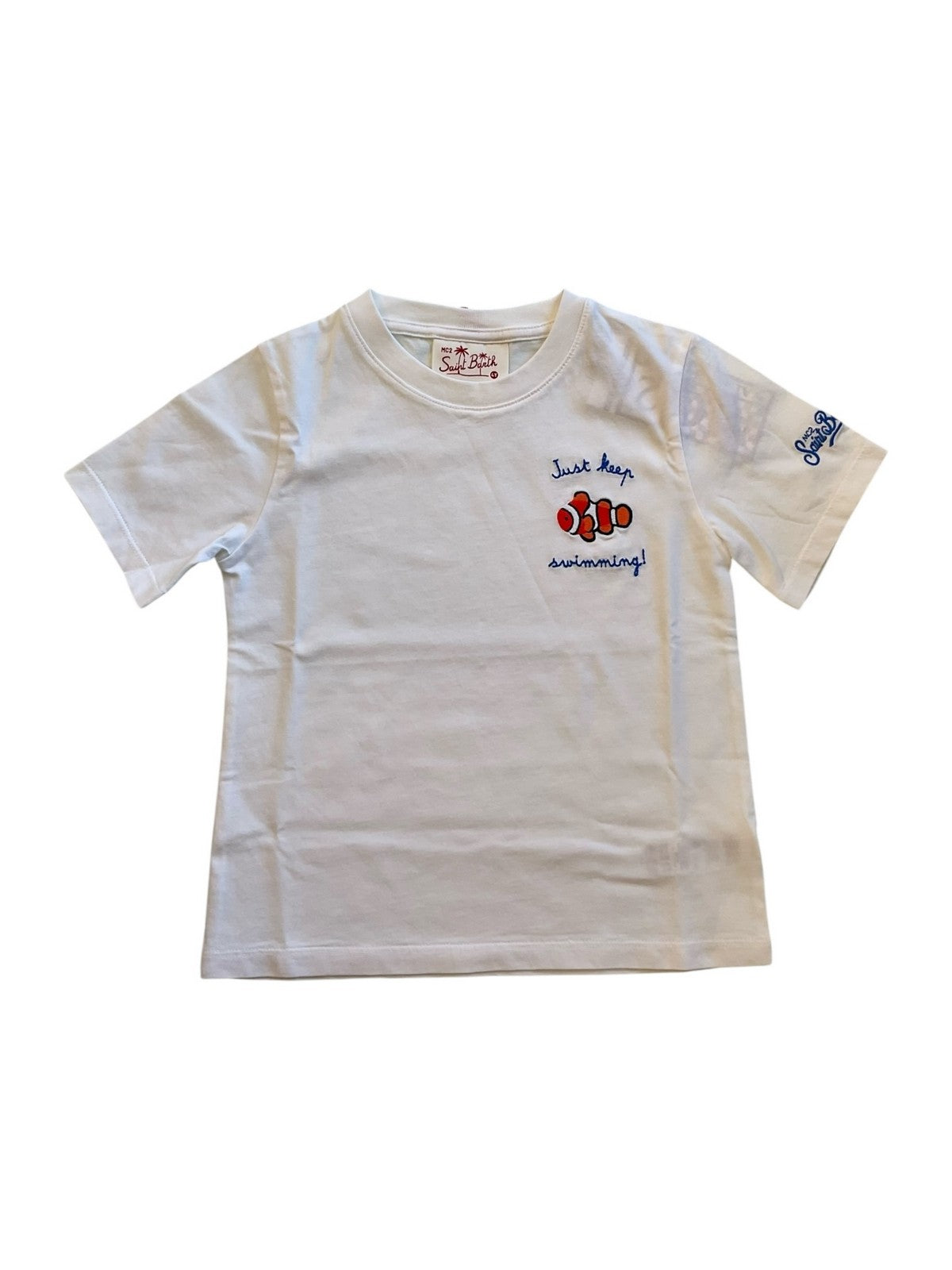 MC2 SAINT BARTH T-shirt Bambini e ragazzi  PORTOFINO JR 02180L CLOWNFISH SWIMMING 01N EMB