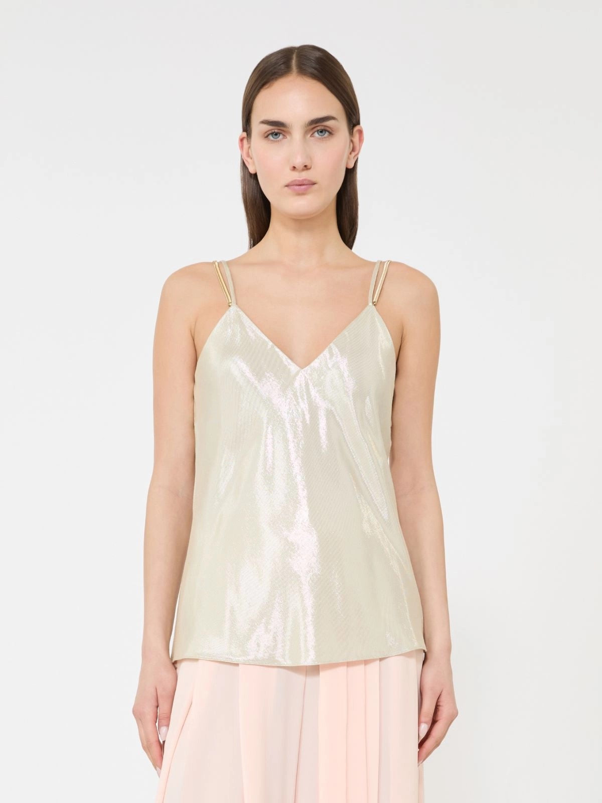 MAX MARA STUDIO Top Donna MSEGHIERA 2616161014600 001 ORO CHIARO gioboutiqueweb