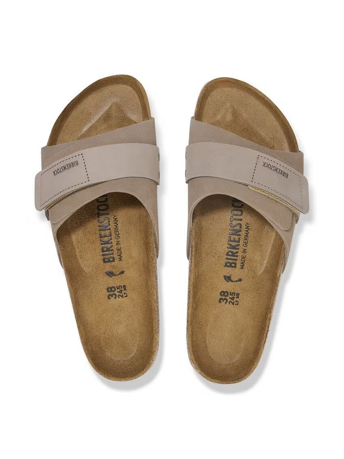 BIRKENSTOCK Sandalo Unisex adulto Oita taupe, Suede Leather/Nubuck 1028056 Beige