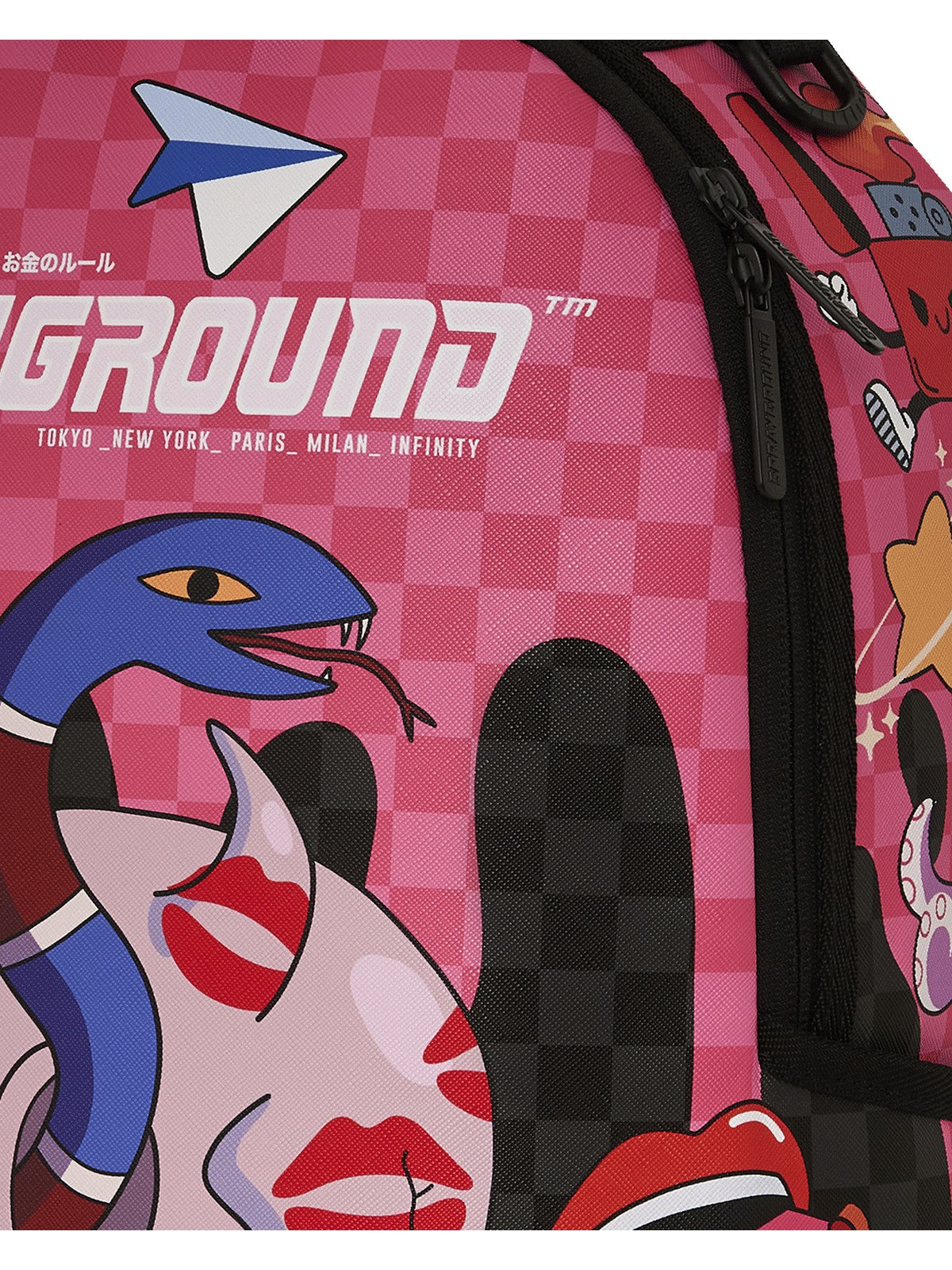 SPRAYGROUND Zaino Uomo WTF SKULL DRIP DLXSV BACKPACK 910B7604NSZ ROSA gioboutiqueweb