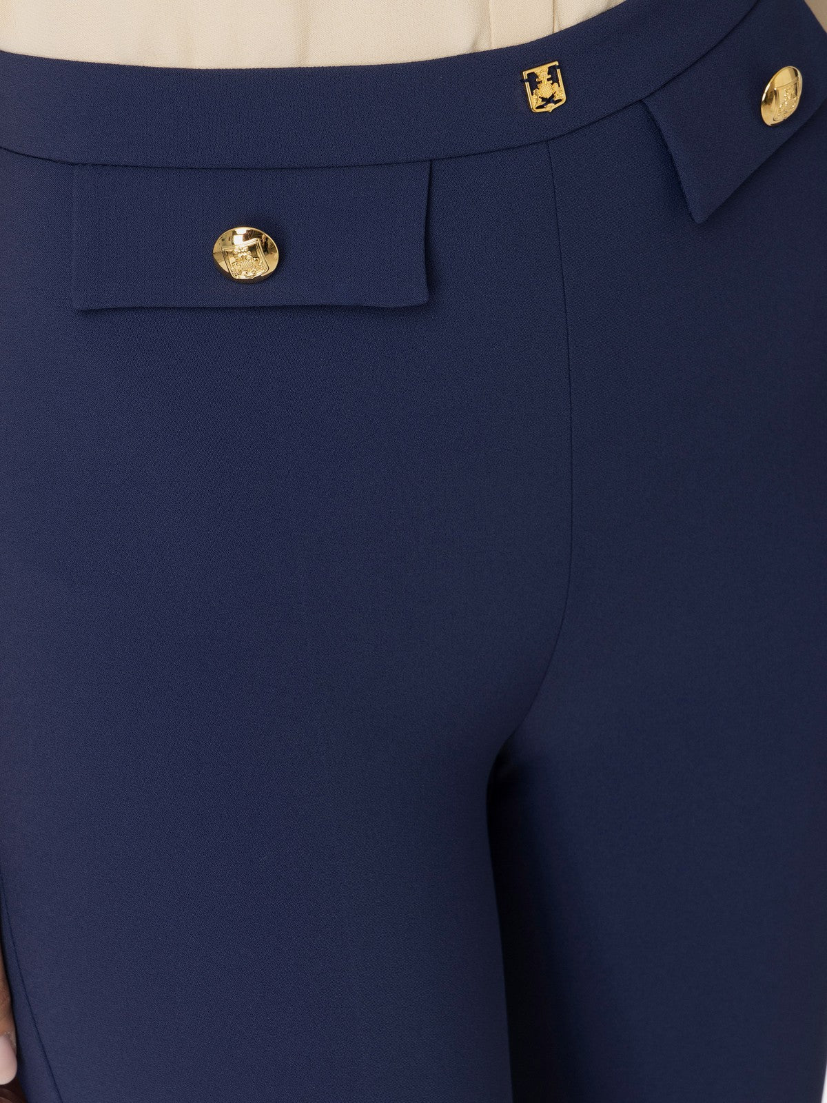 ELISABETTA FRANCHI Pantalone Donna  PA02446E2 B75 Blu gioboutiqueweb