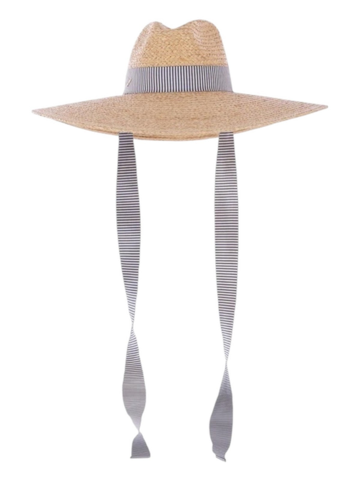 BORSALINO Cappello Donna  4039 00H8 Naturale cinta a rihe bianco/navy gioboutiqueweb