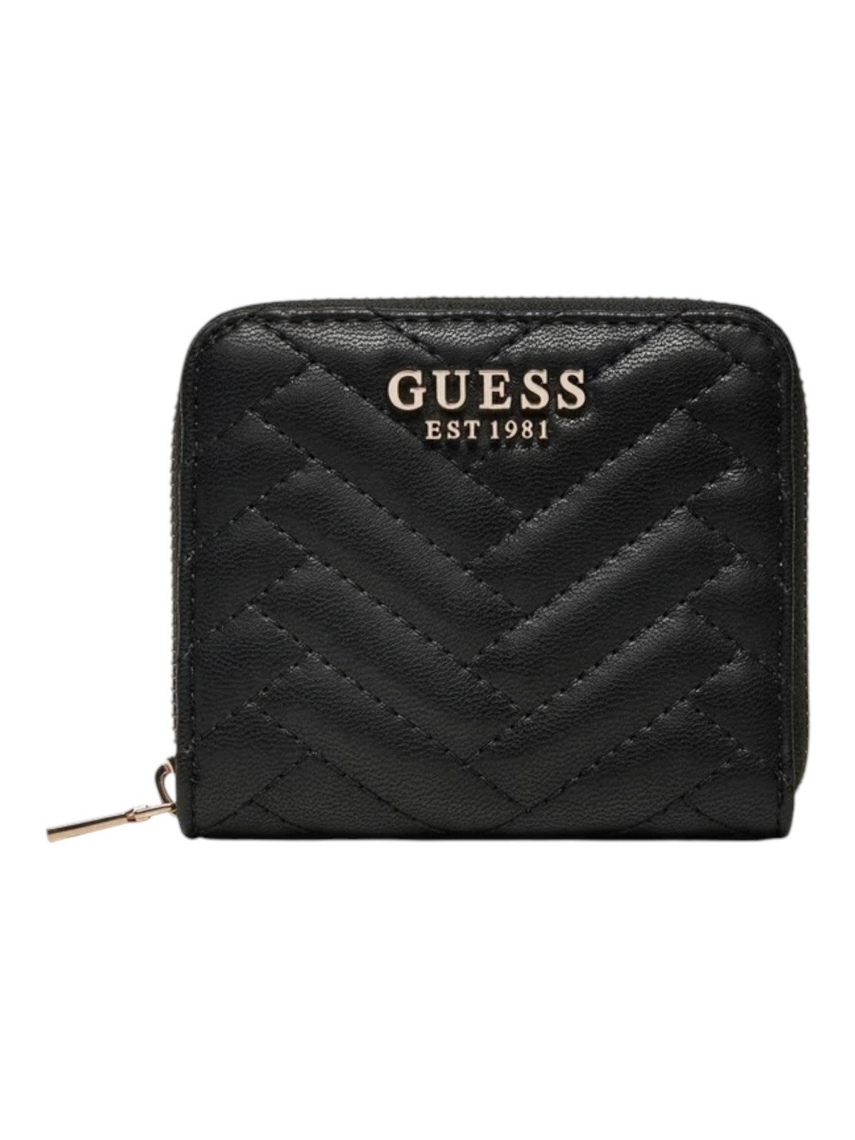 GUESS Portafoglio Donna ANNING SLG SMALL ZIP AROUND SWQG95 08137 BLA Nero gioboutiqueweb