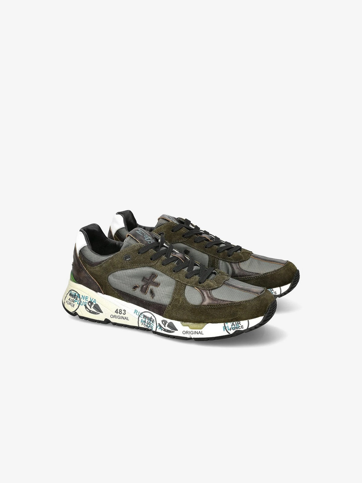 PREMIATA Sneaker Uomo  MASE VAR 4005 MILITARY GREEN gioboutiqueweb