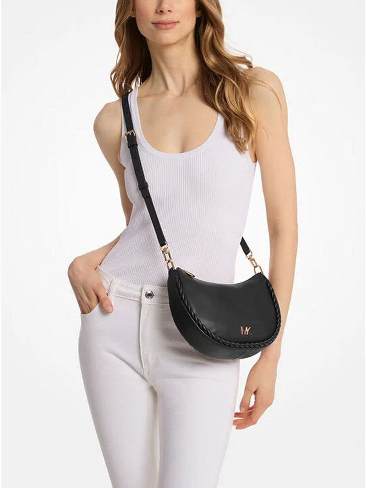 MICHAEL KORS Borsa Donna Kayla 32T5G8QU1L 001 BLACK gioboutiqueweb