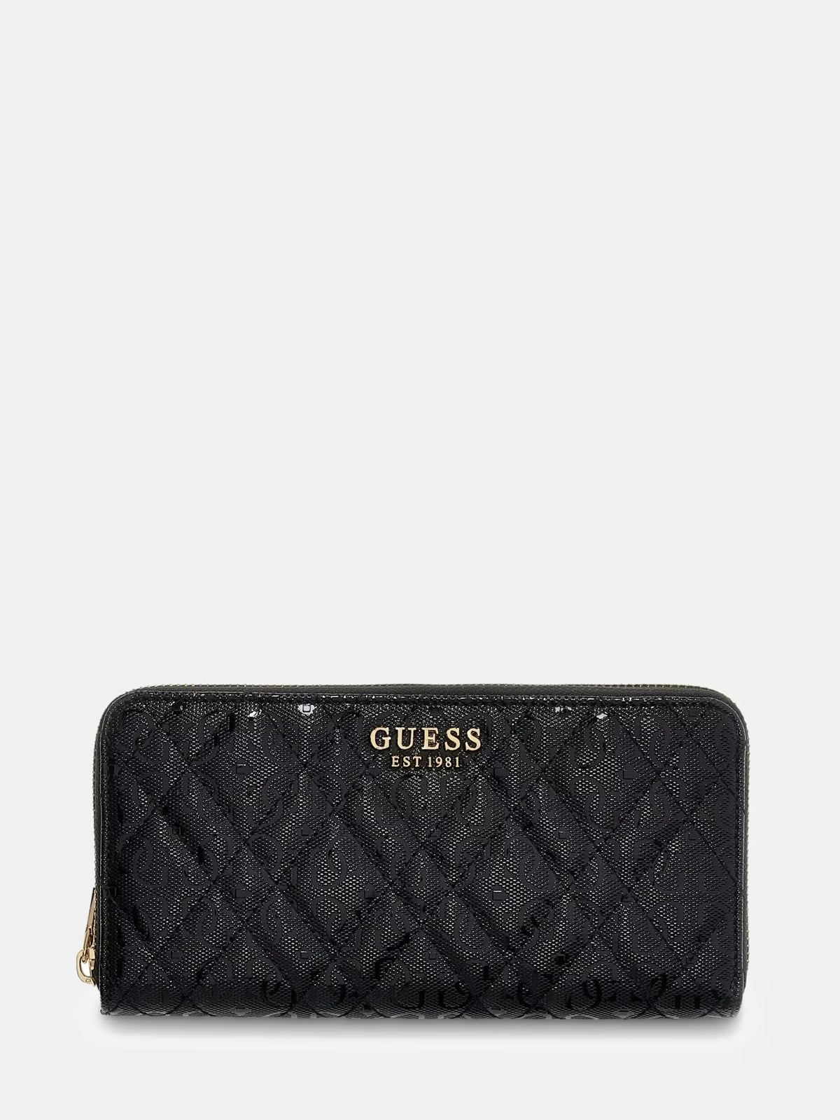 GUESS Portafoglio Donna ISEMAY SLG LARGE ZIP AROUND SWGG96 28146 BLA BLACK gioboutiqueweb