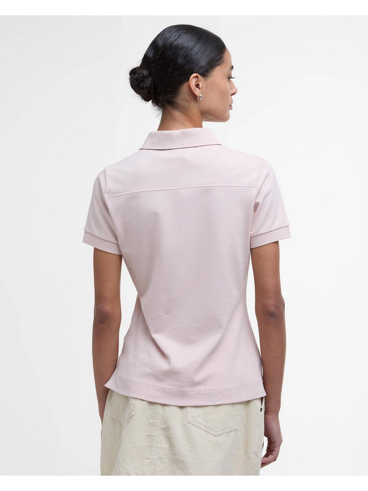 BARBOUR Polo Donna PORTSDOWN TOP LML0634 PI38 PRIMROSE PINK/HESSIAN gioboutiqueweb
