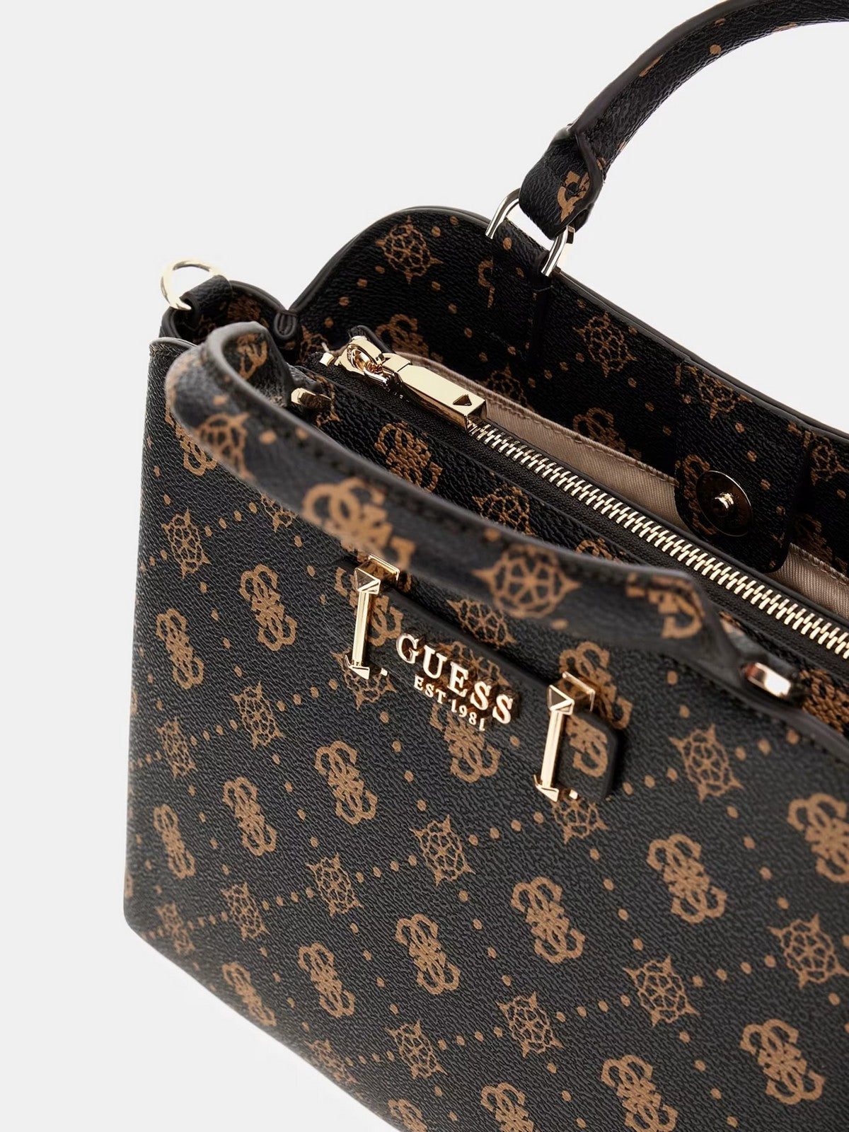 GUESS Borsa Donna SILIA GIRLFRIEND SATCHEL HWGP98 90060 ESL ESPRESSO LOGO