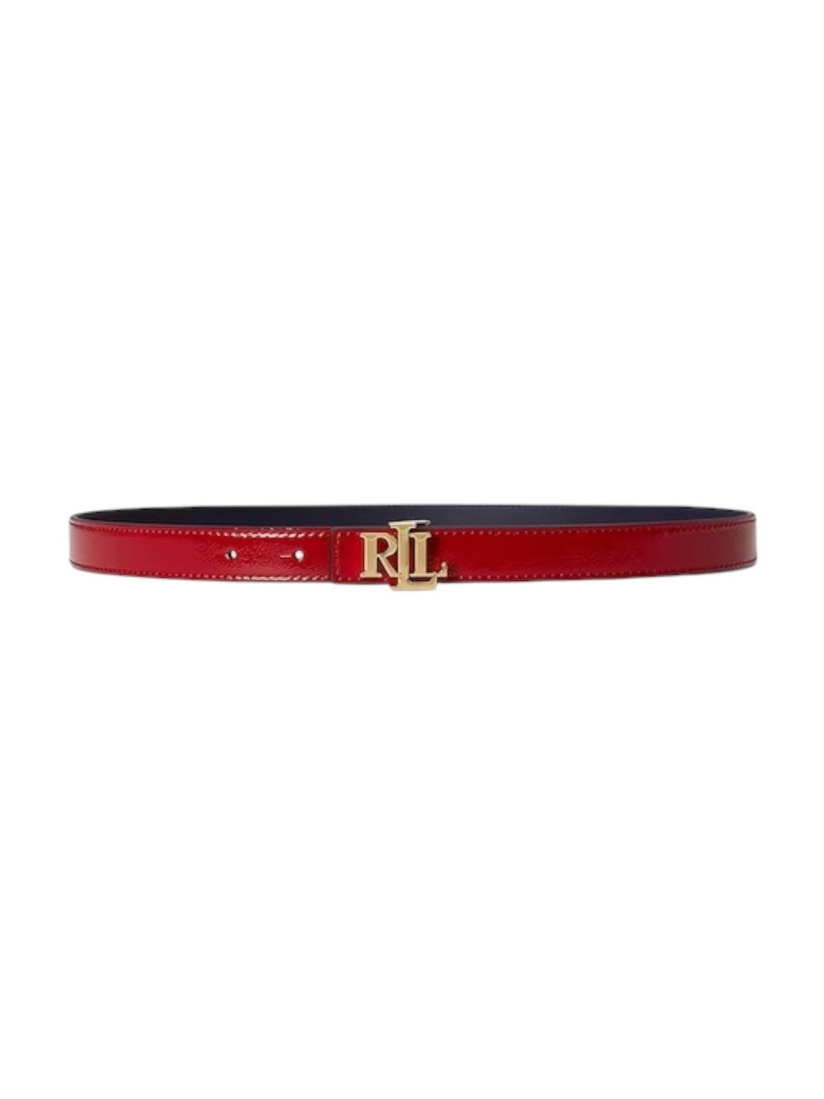 LAUREN RALPH LAUREN Cintura Donna REV LRL 20-BELT-SKINNY 412P10210 001 FESTIVE RED/REFINED NAVY gioboutiqueweb