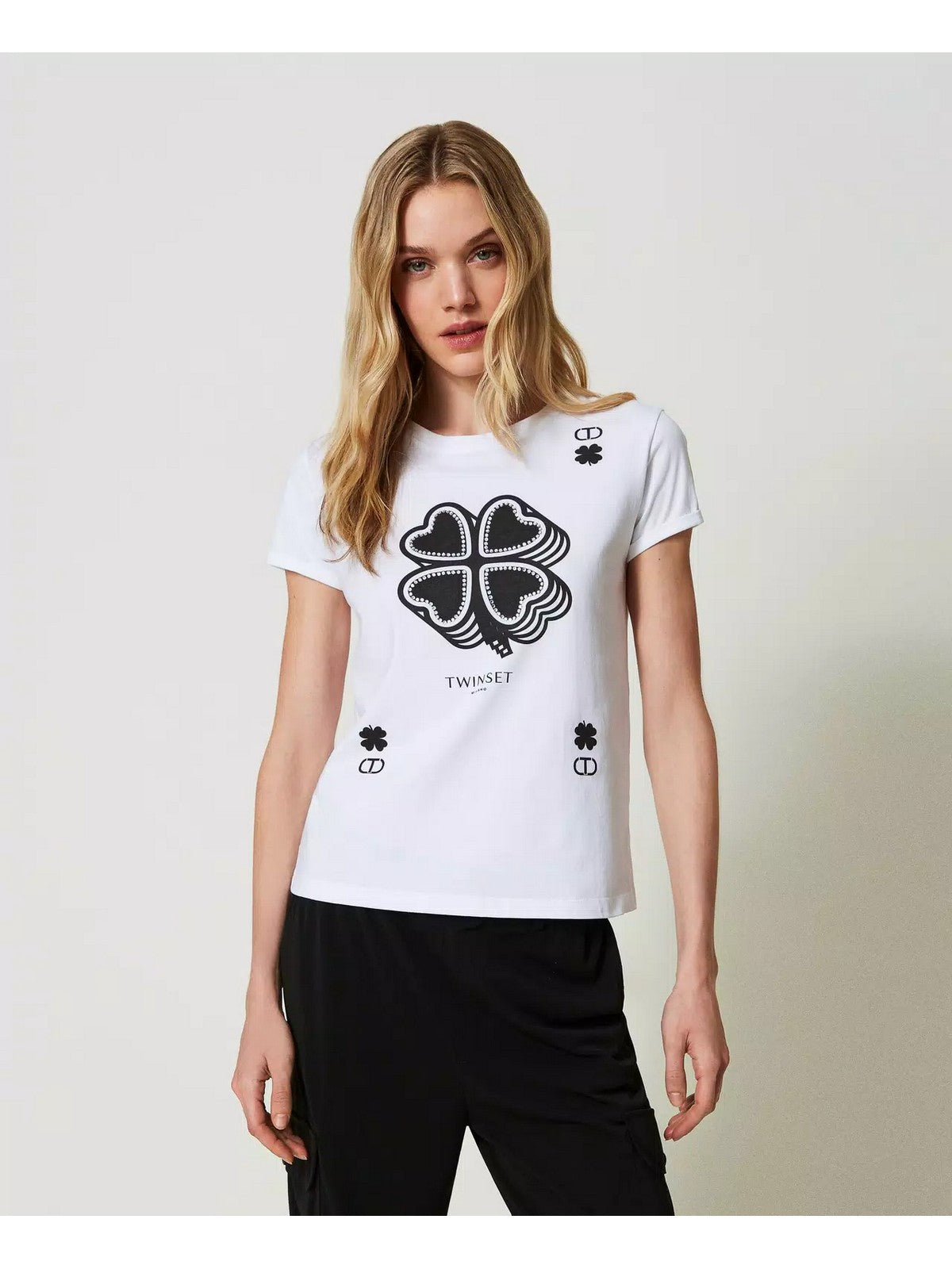 TWINSET T-Shirt e Polo Donna  241TP2702 00001 Bianco gioboutiqueweb