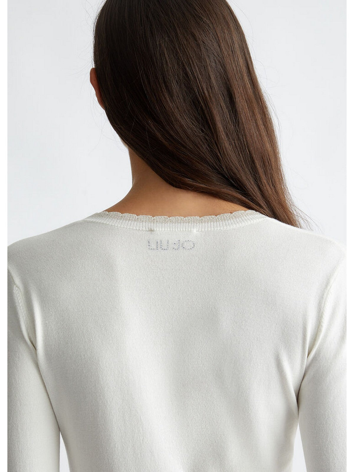 LIU JO WHITE Maglia Donna  WF4007MS49I 10701 Bianco gioboutiqueweb