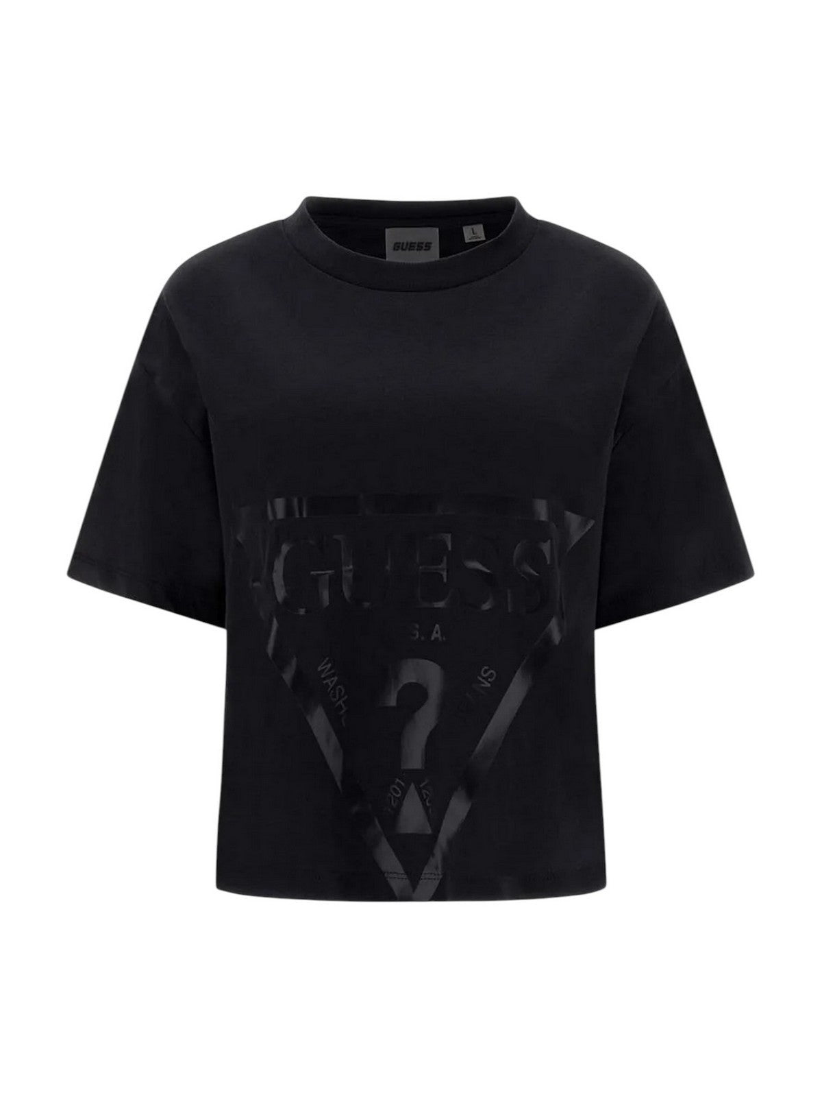 GUESS SPORT T-shirt Donna ADELE CROP T-SHIRT V2YI06 K8HM0 G7FQ BLUE GRAPHITE GREY gioboutiqueweb