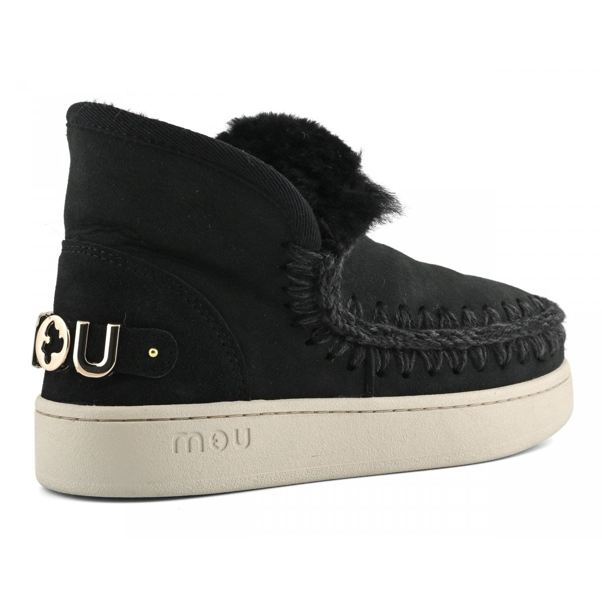 MOU Stivali e Stivaletti Donna New eskimo sneaker suede - let MU.FW741001A BKBK BLACK gioboutiqueweb