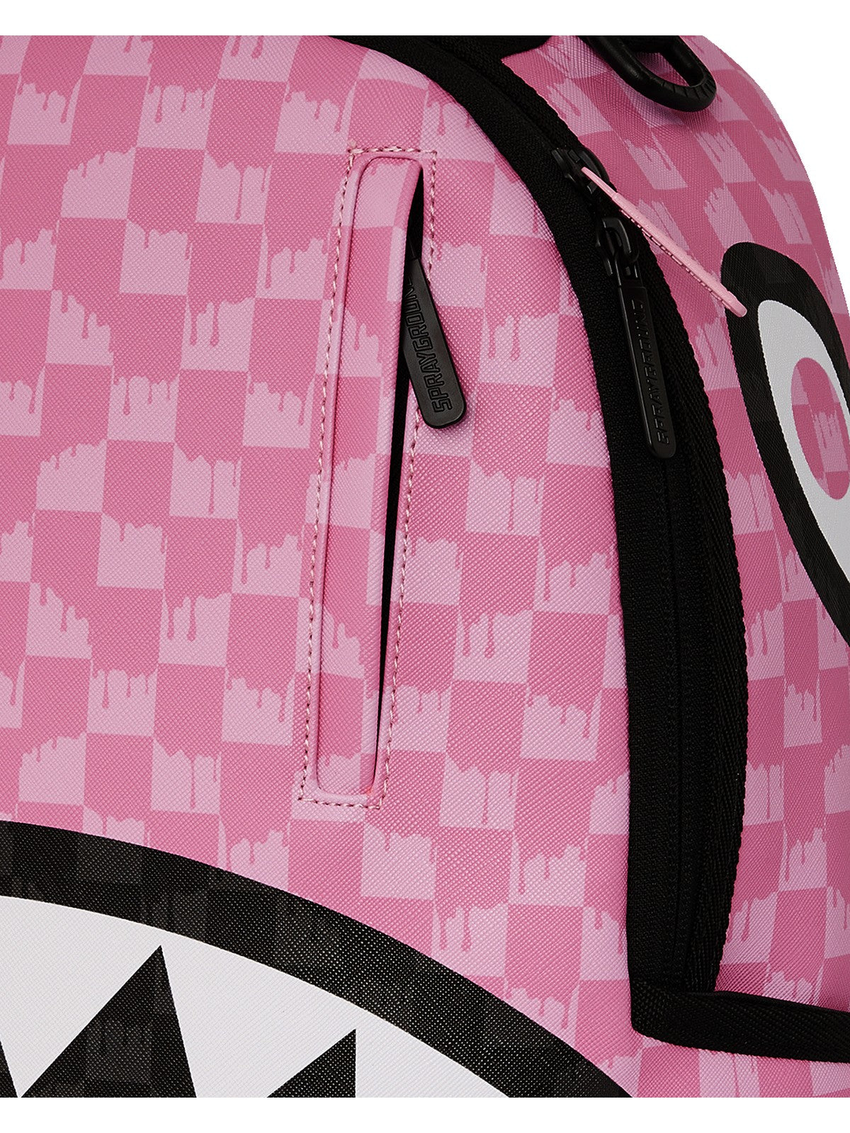 SPRAYGROUND Zaino Uomo PINK AND BLACK DRIP CHECK DLXSV BACKPACK 910B7694NSZ ROSA