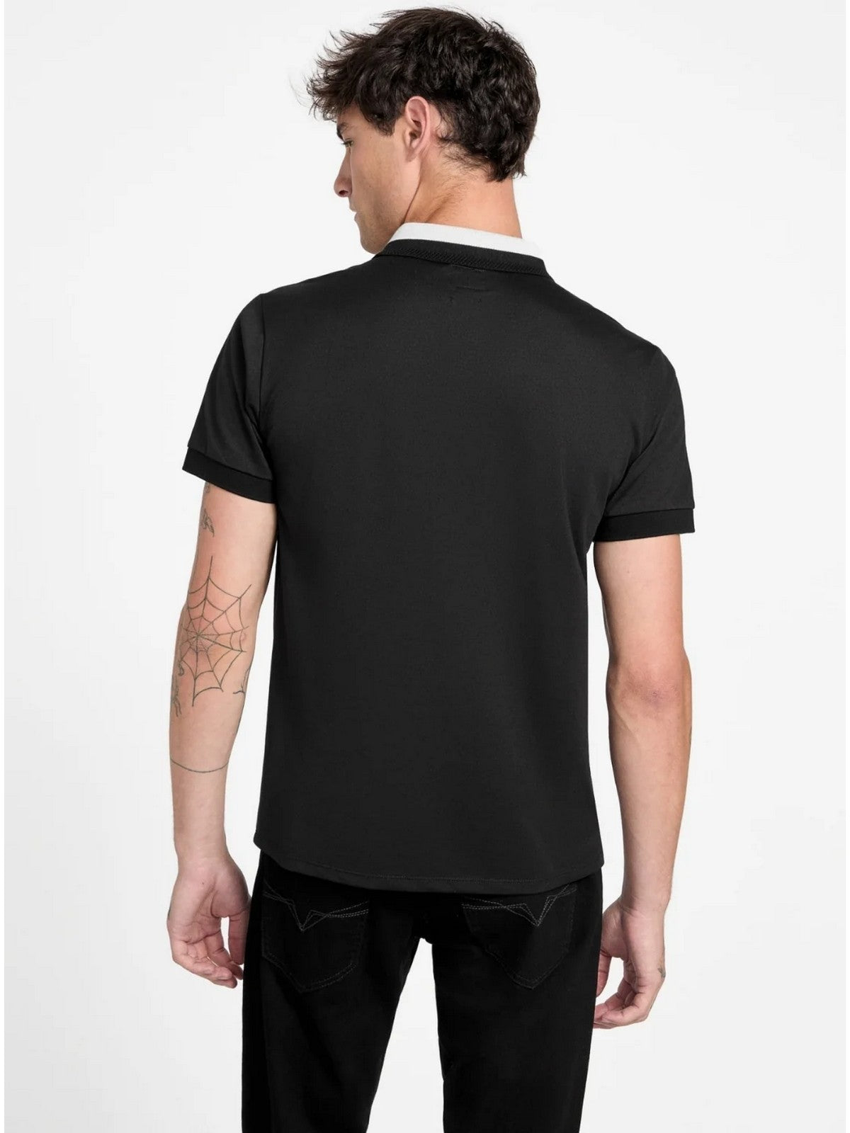 GUESS Polo Uomo SS PAUL GUESS COLLAR POLO M6RP47 KARS2 JBLK Jet Black A996 gioboutiqueweb