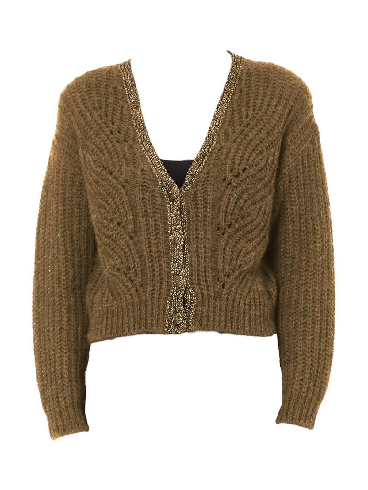 LIU JO WHITE Cardigan Donna  WF4529MAG71 81029 Marrone gioboutiqueweb