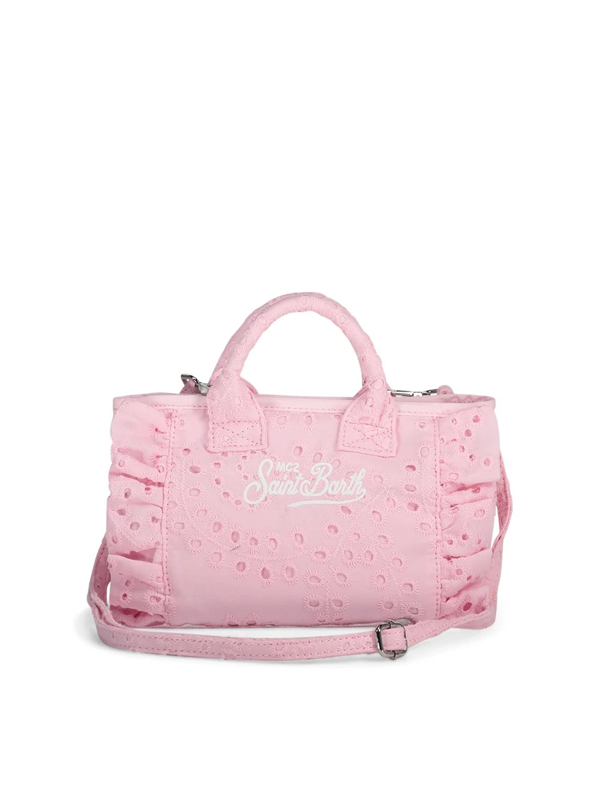 MC2 SAINT BARTH Borsa Donna  VANITY MINI VOLANT 02531L COTTON FLOWER EMBROIDERY 21 EMB